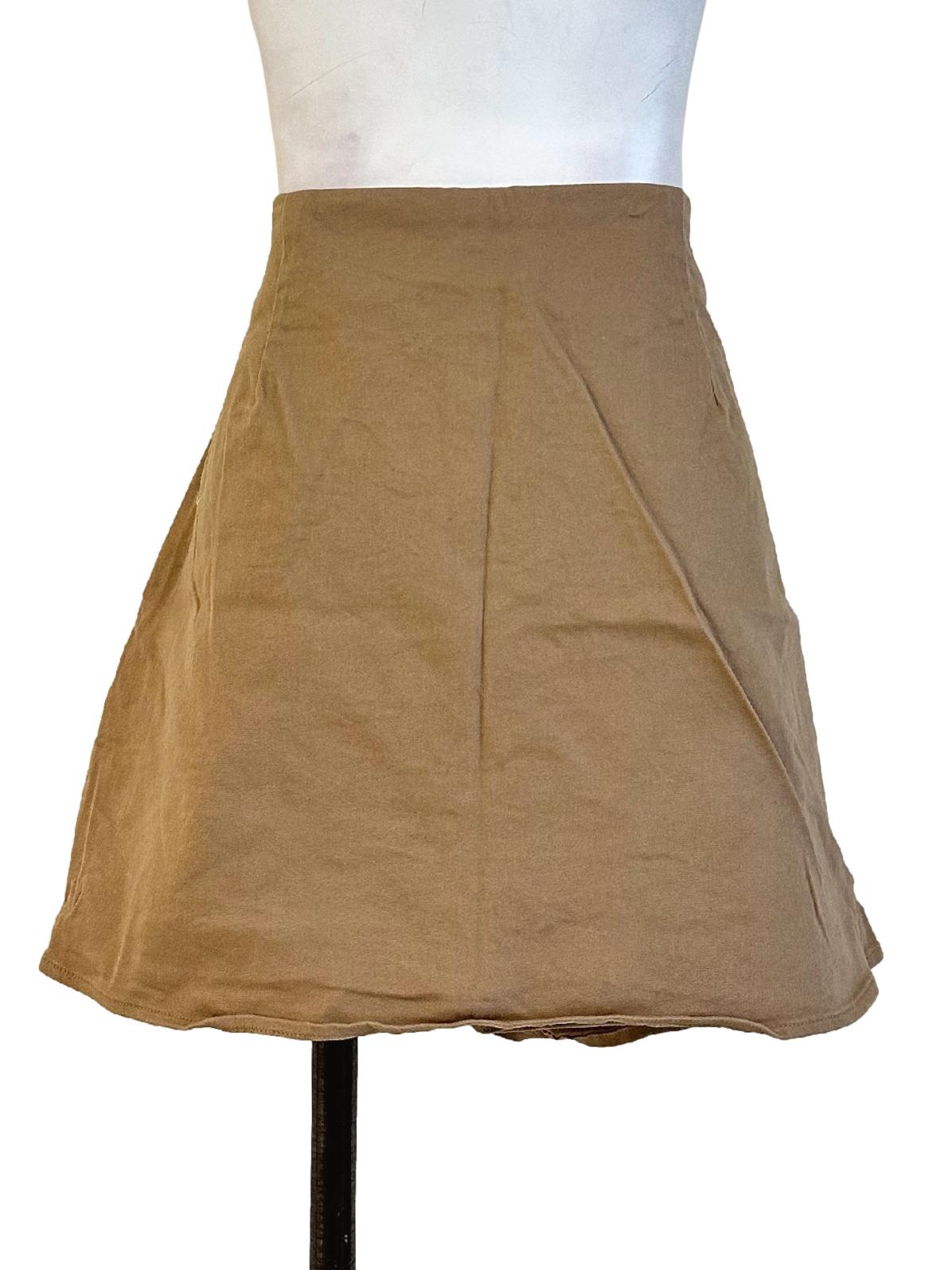 Fawn Beige Plain Skort LB
