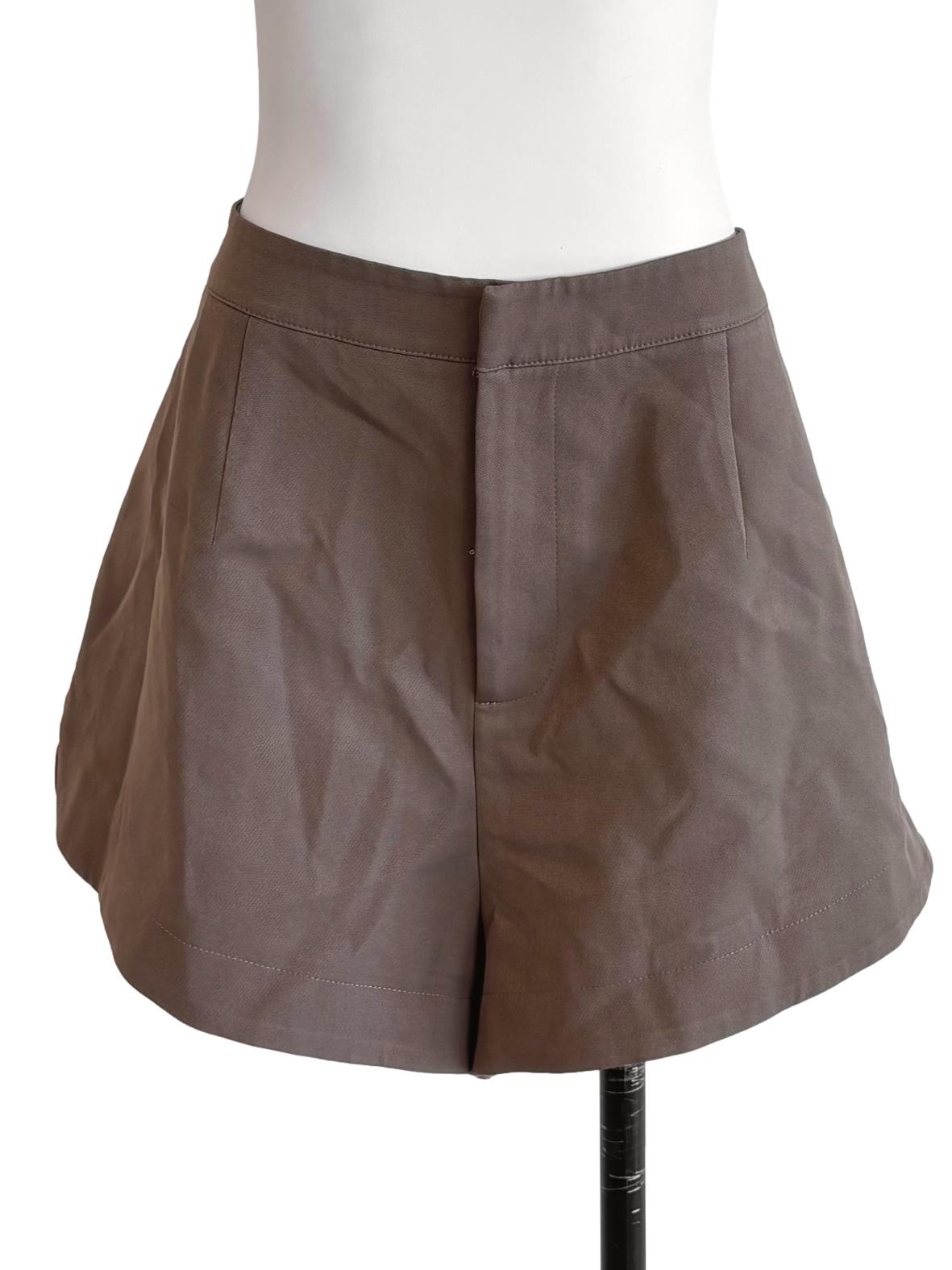 Tawny Brown Casual Shorts