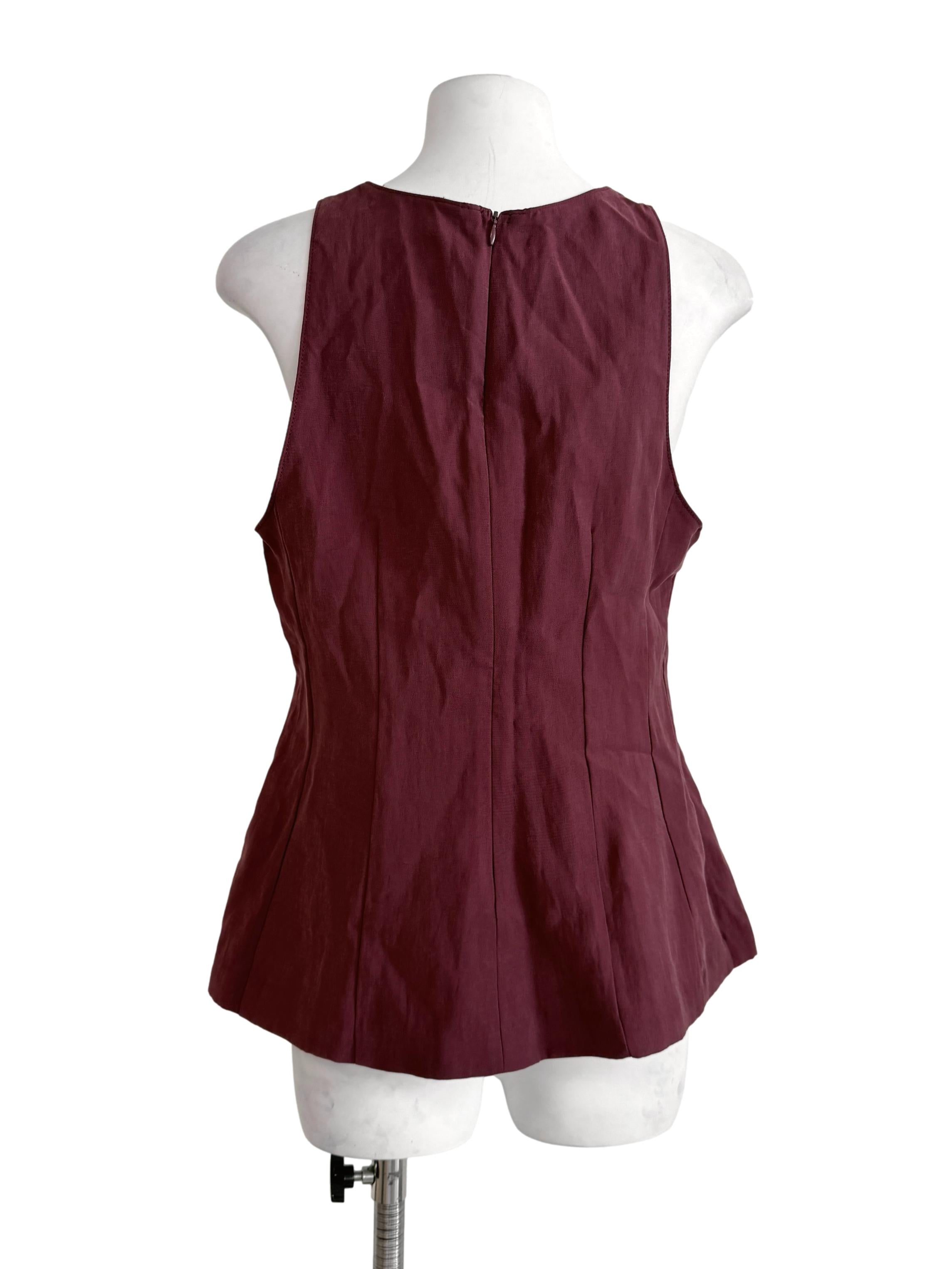 Ruby Red Round Neck Top