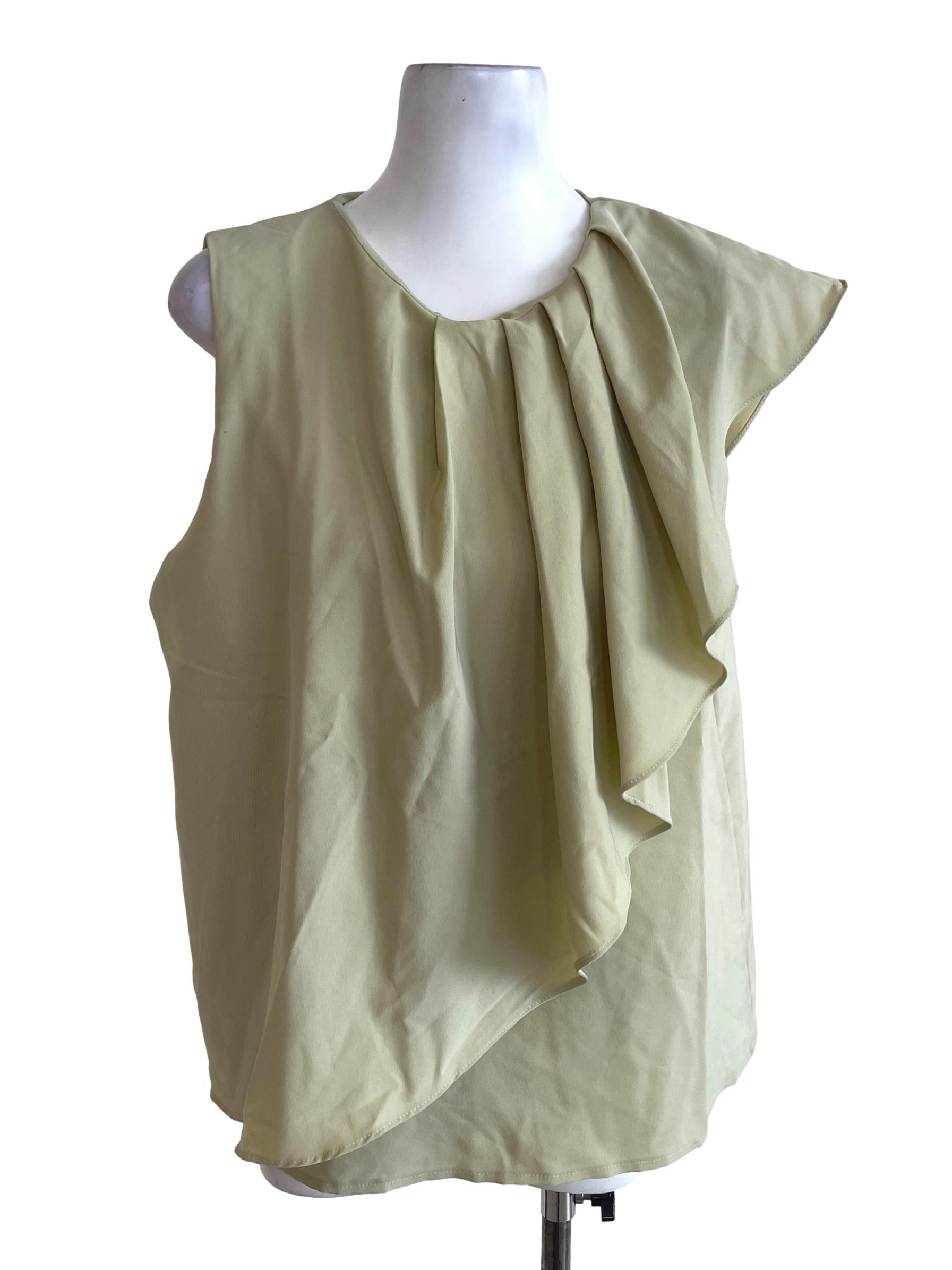 Light Green Ruffled Top