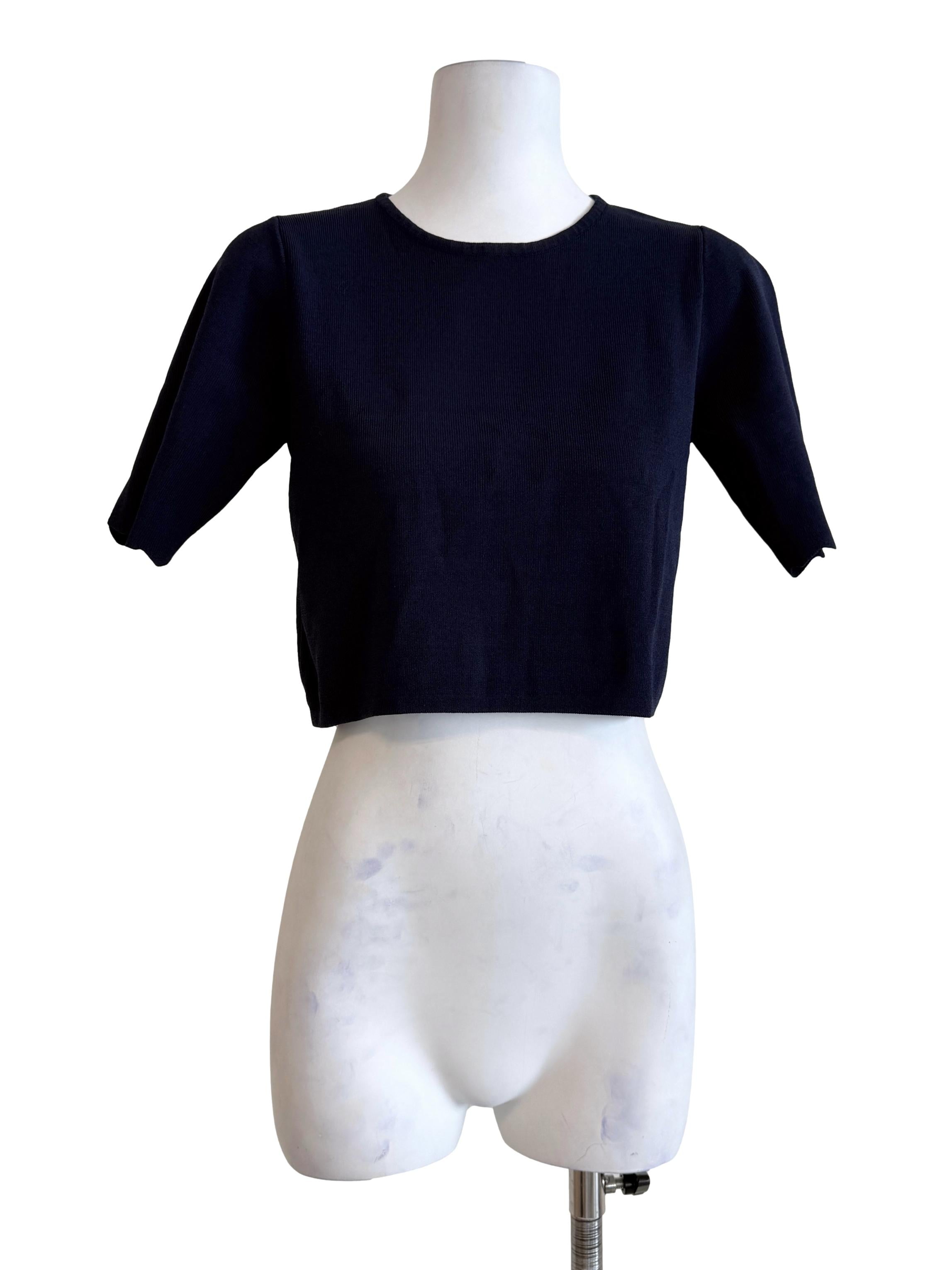 Denim Blue Short Sleeves Top LB