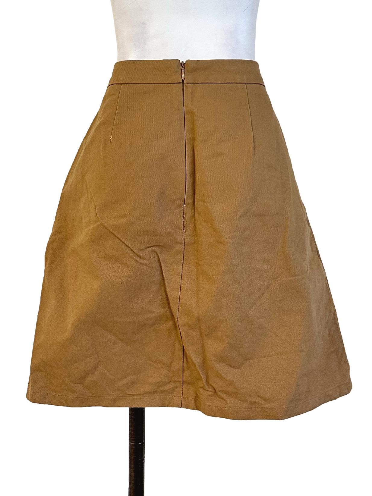 Granola Beige Plain Skort LB