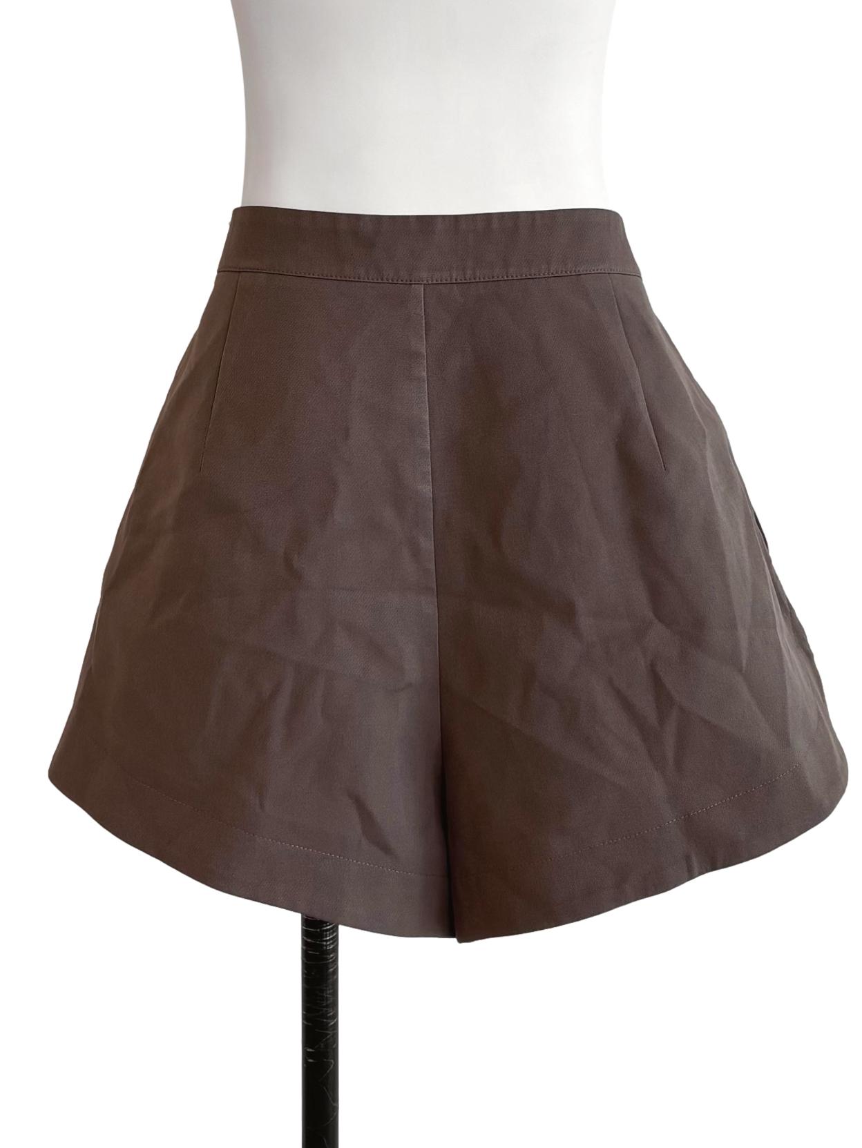 Tawny Brown Casual Shorts