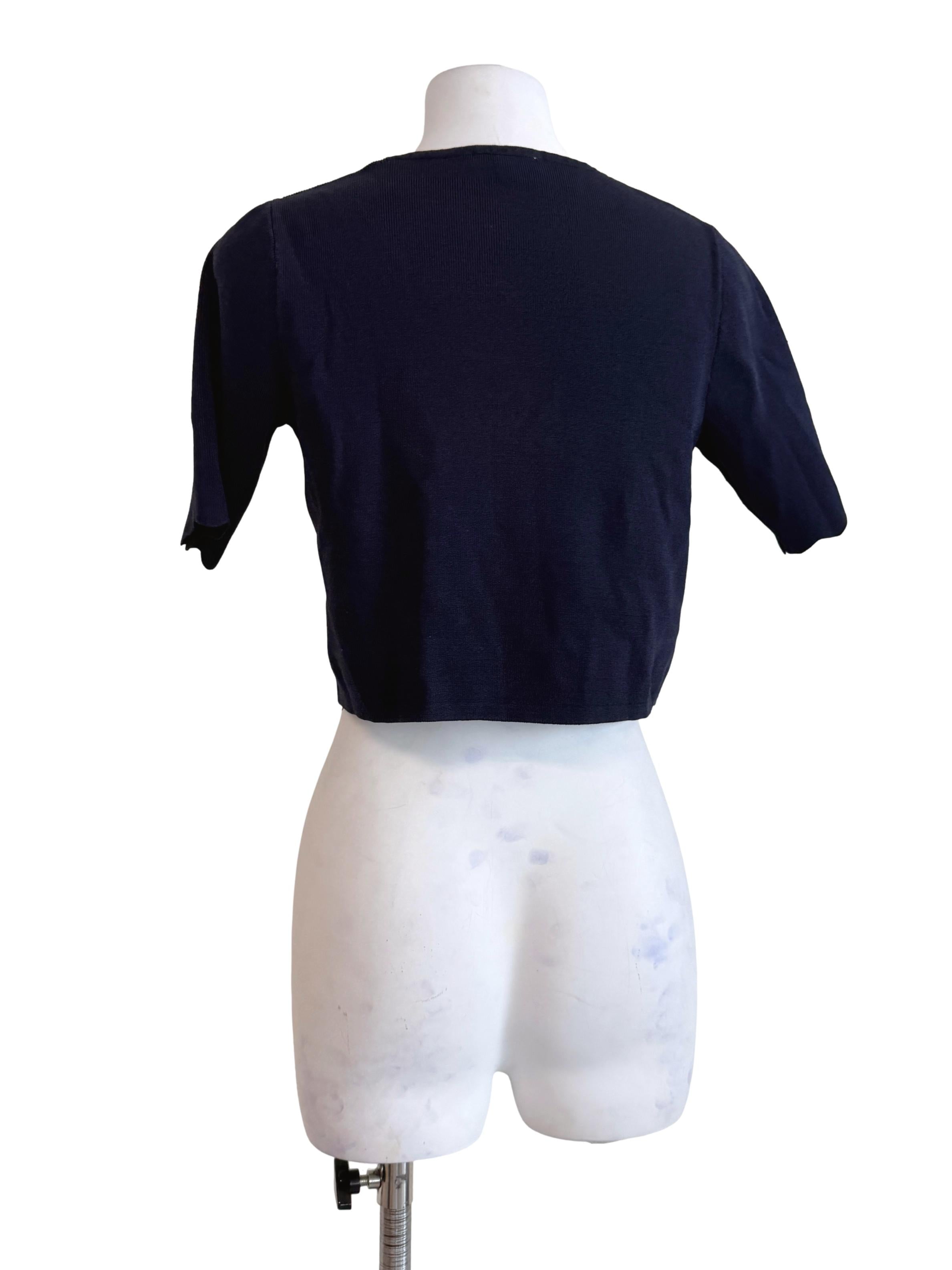 Denim Blue Short Sleeves Top LB