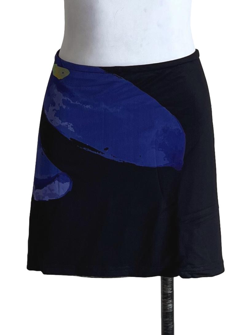 Black Meranda Mesh Skorts