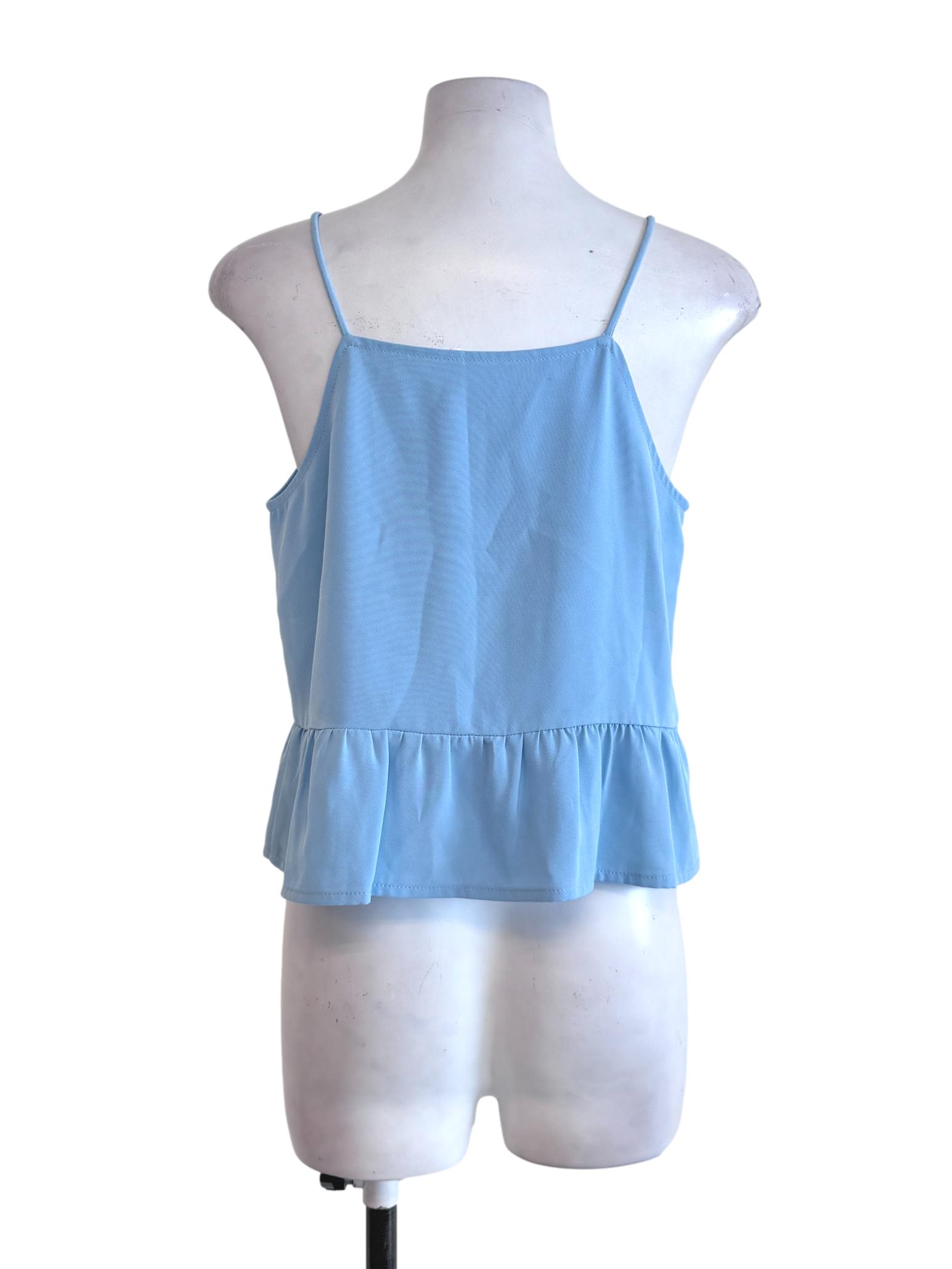 Sky Blue Sleeveless Top