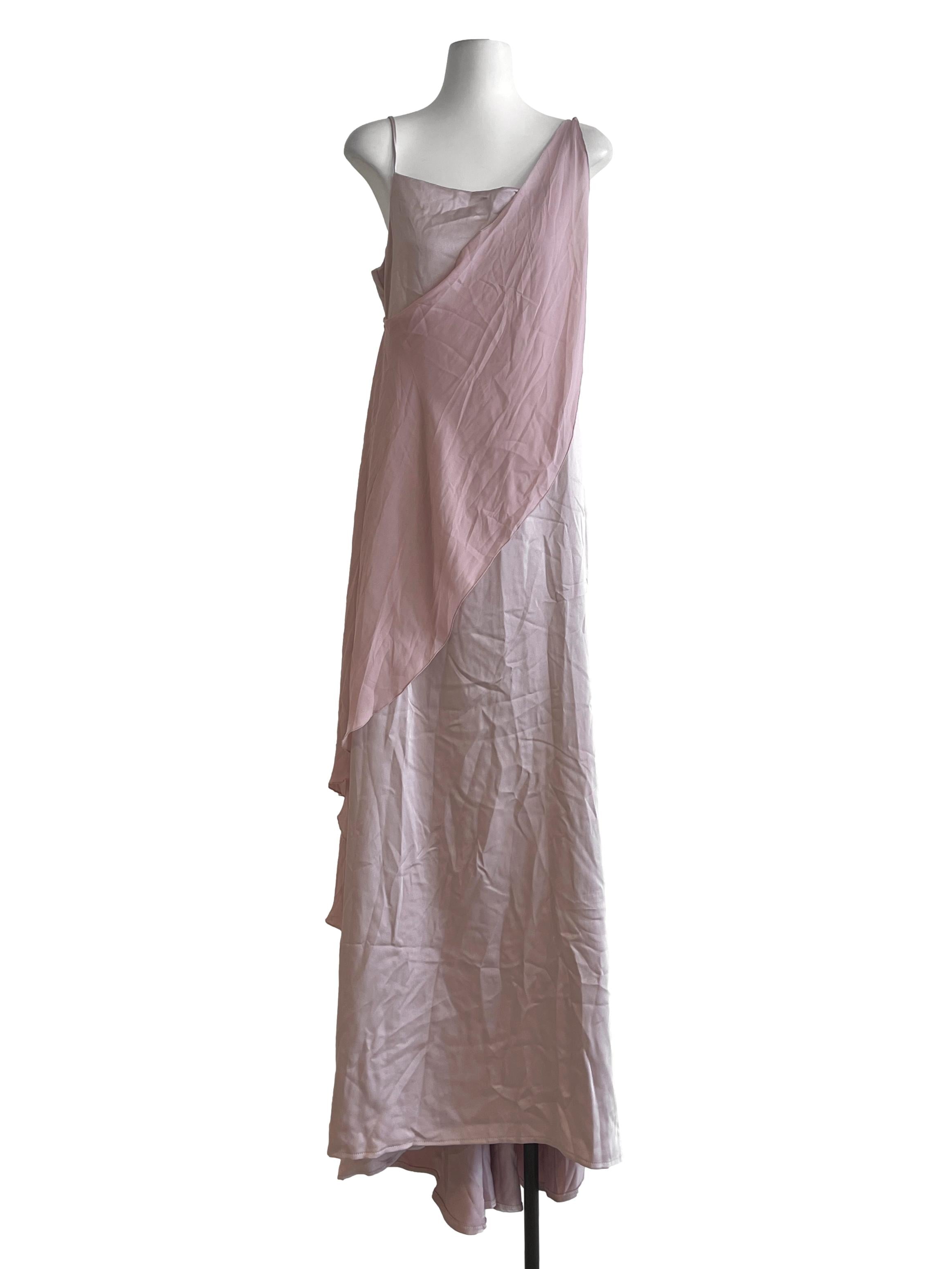 Salmon Pink Spaghetti Strap Slip Dress