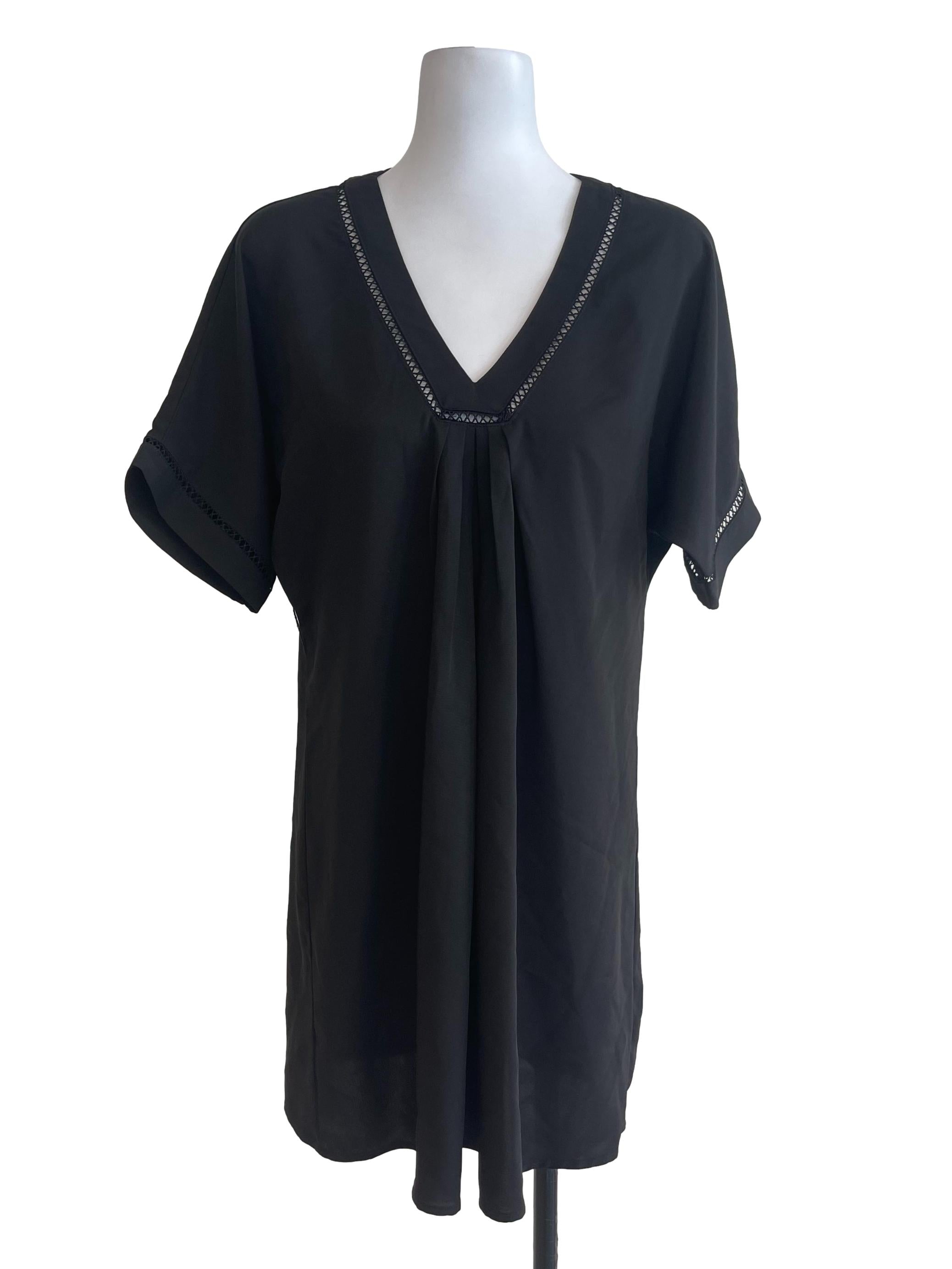 Black Neckline Top Dress