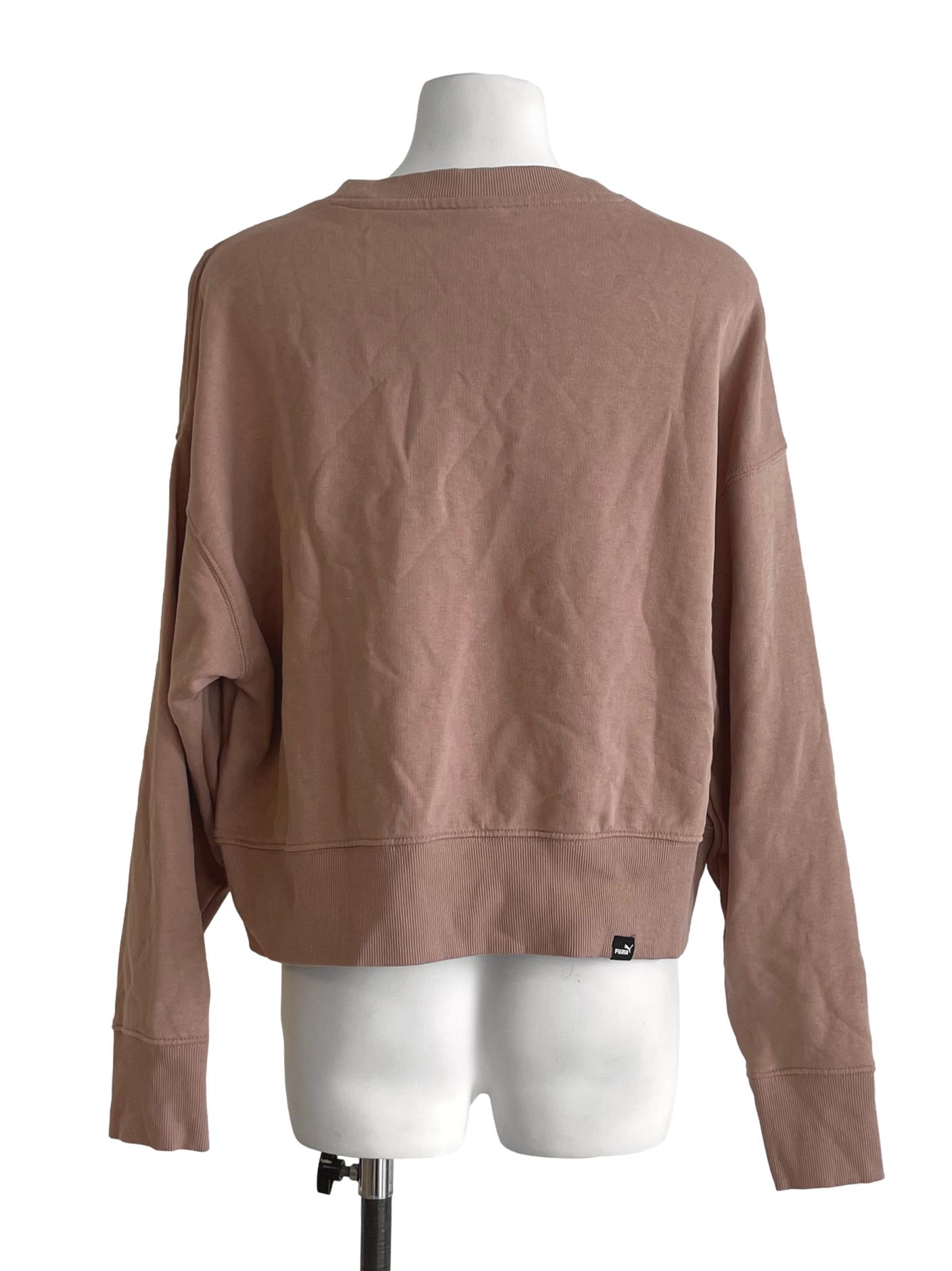 Tortilla Brown Cropped Sweatshirt