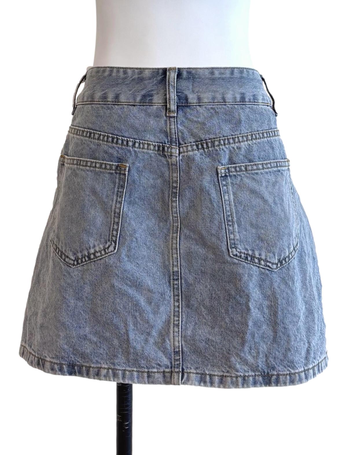 Light Blue Mini Skirt