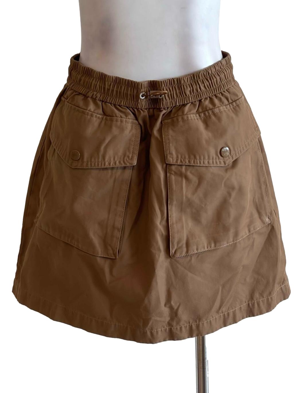 Mocha Brown Utility Mini Skirt
