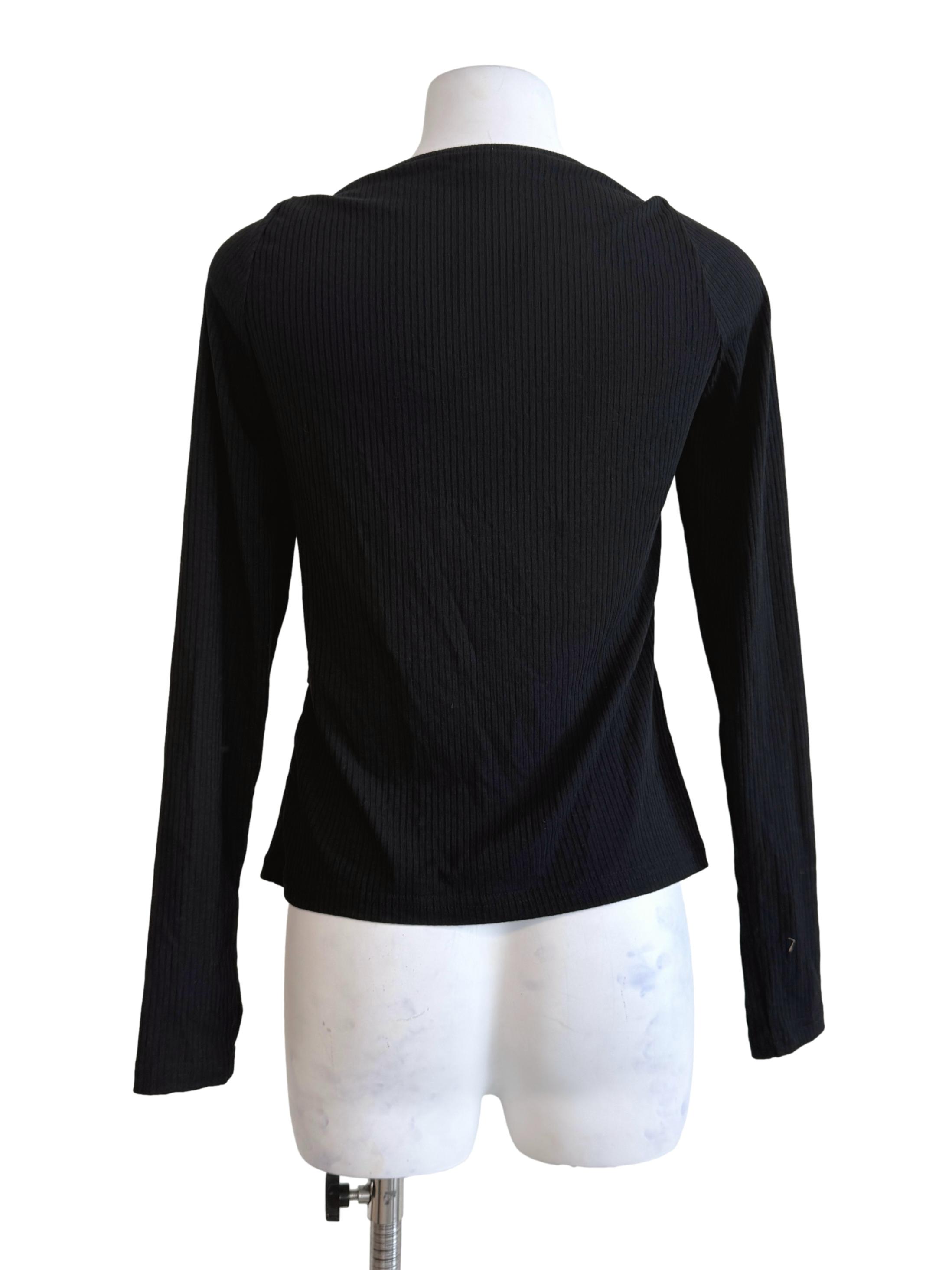 Black Long Sleeves Knit Top