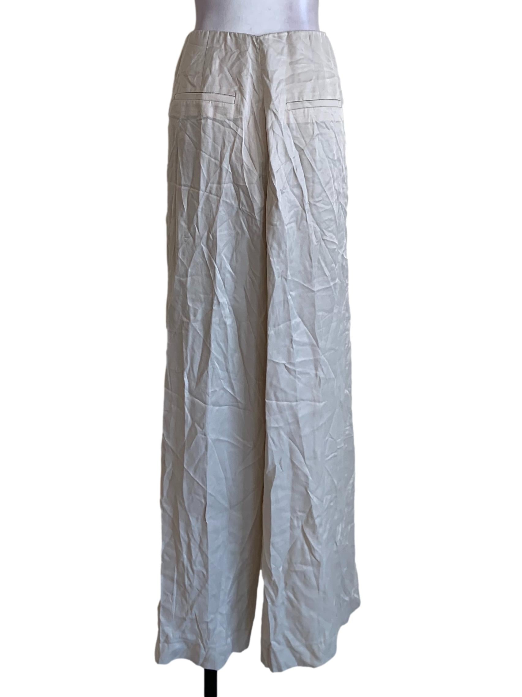 Cream Formal Pants