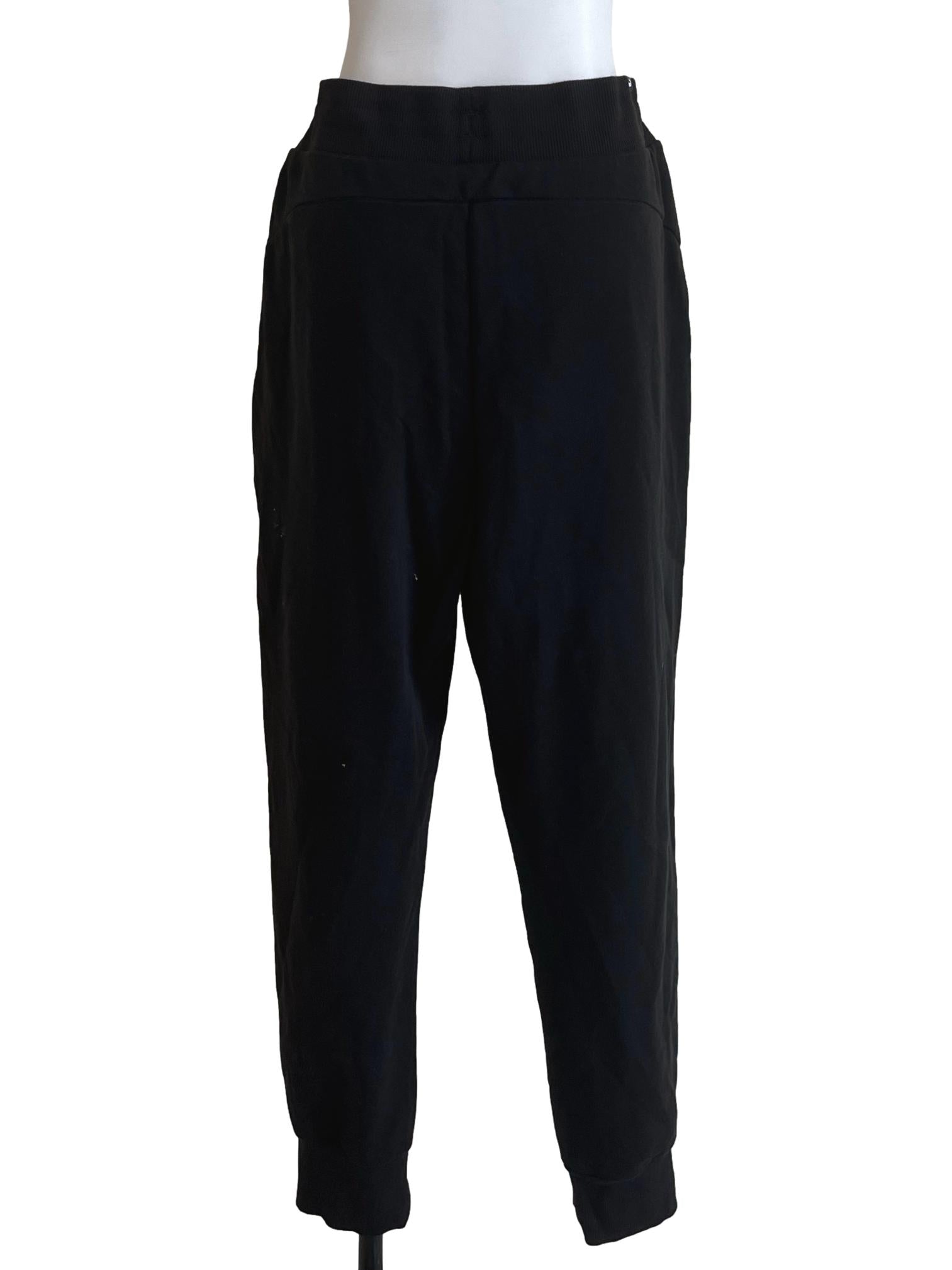 Onyx Black Straight Sweatpants