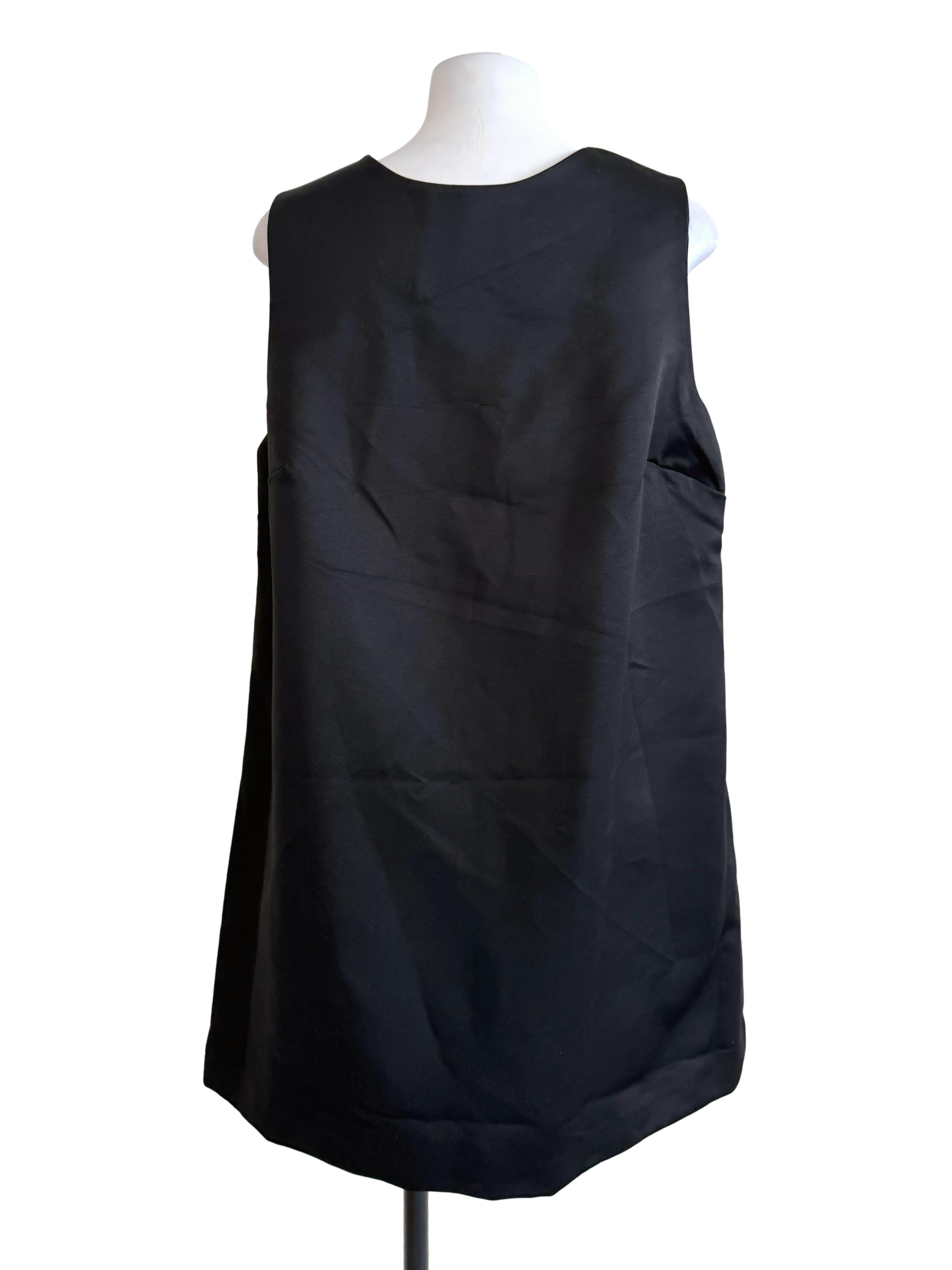 Black Ribbon Yoke Dress