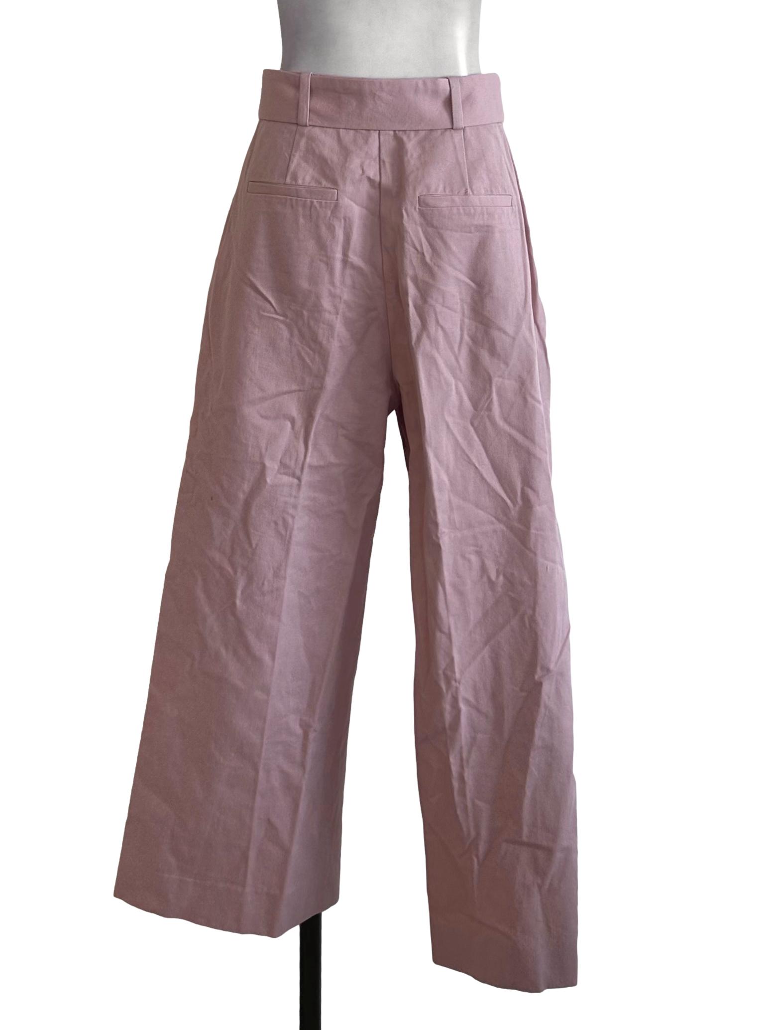 Dusty Pink Belt Strap Formal Pants LB