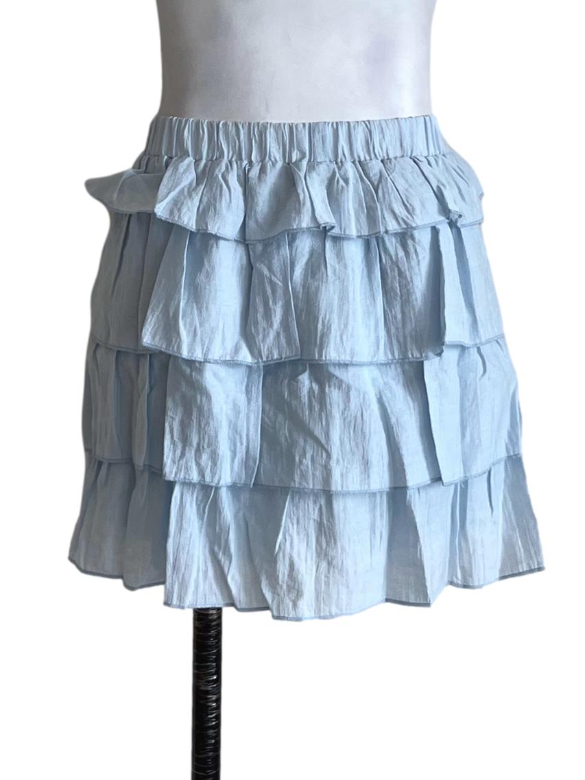 Blue Chiara Tiered Skorts