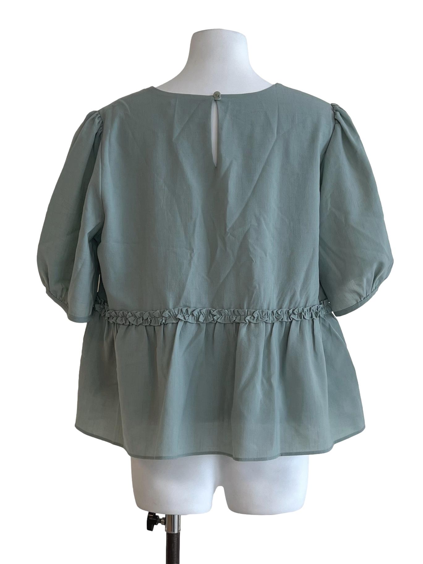 Mint Green Round Neck Top TCL