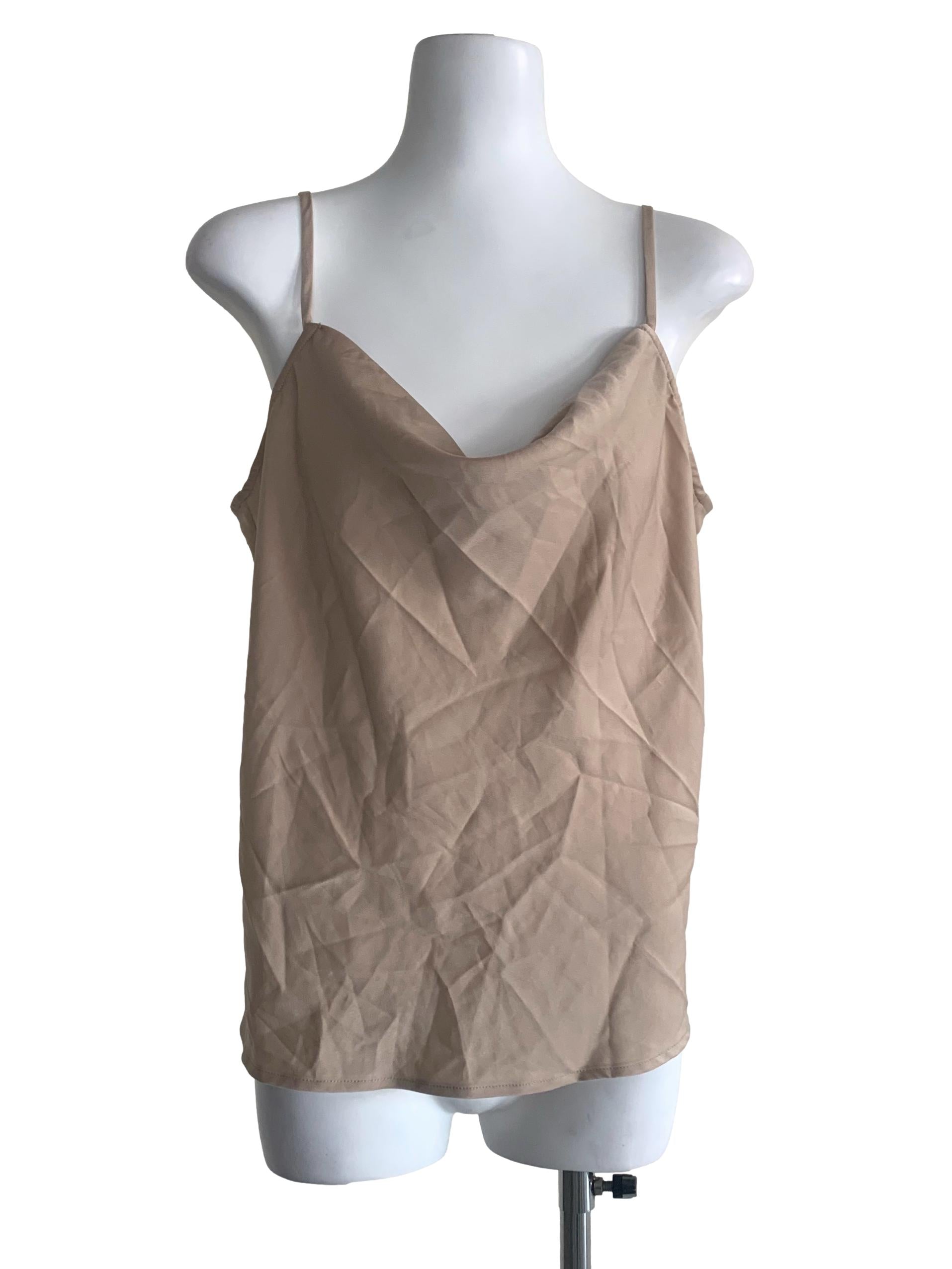 Latte Brown Spaghetti Strap Top LB