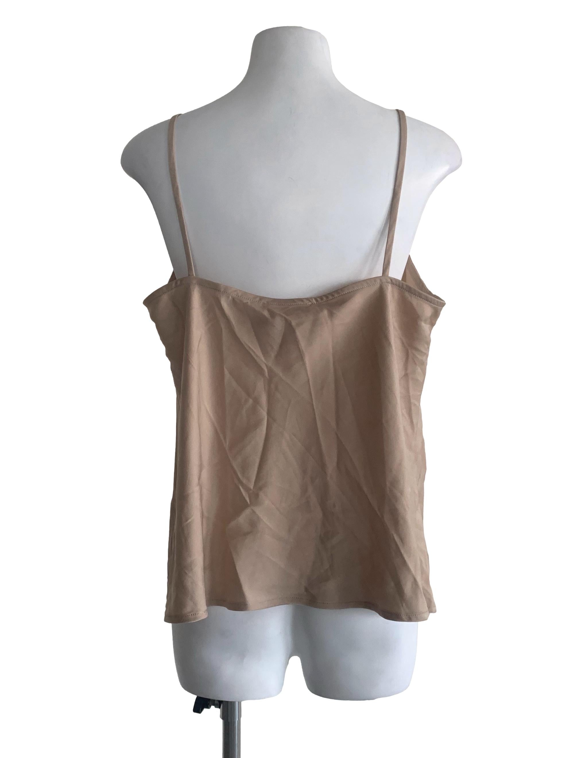 Latte Brown Spaghetti Strap Top LB