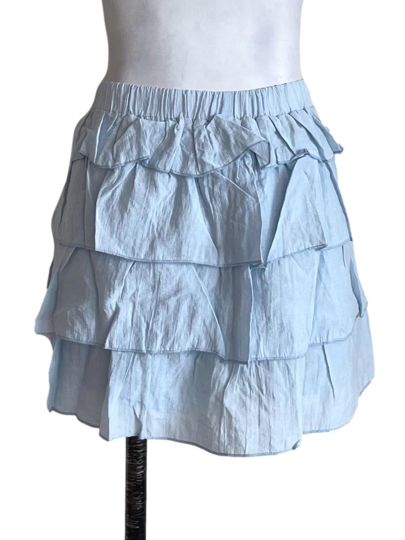 Blue Chiara Tiered Skorts