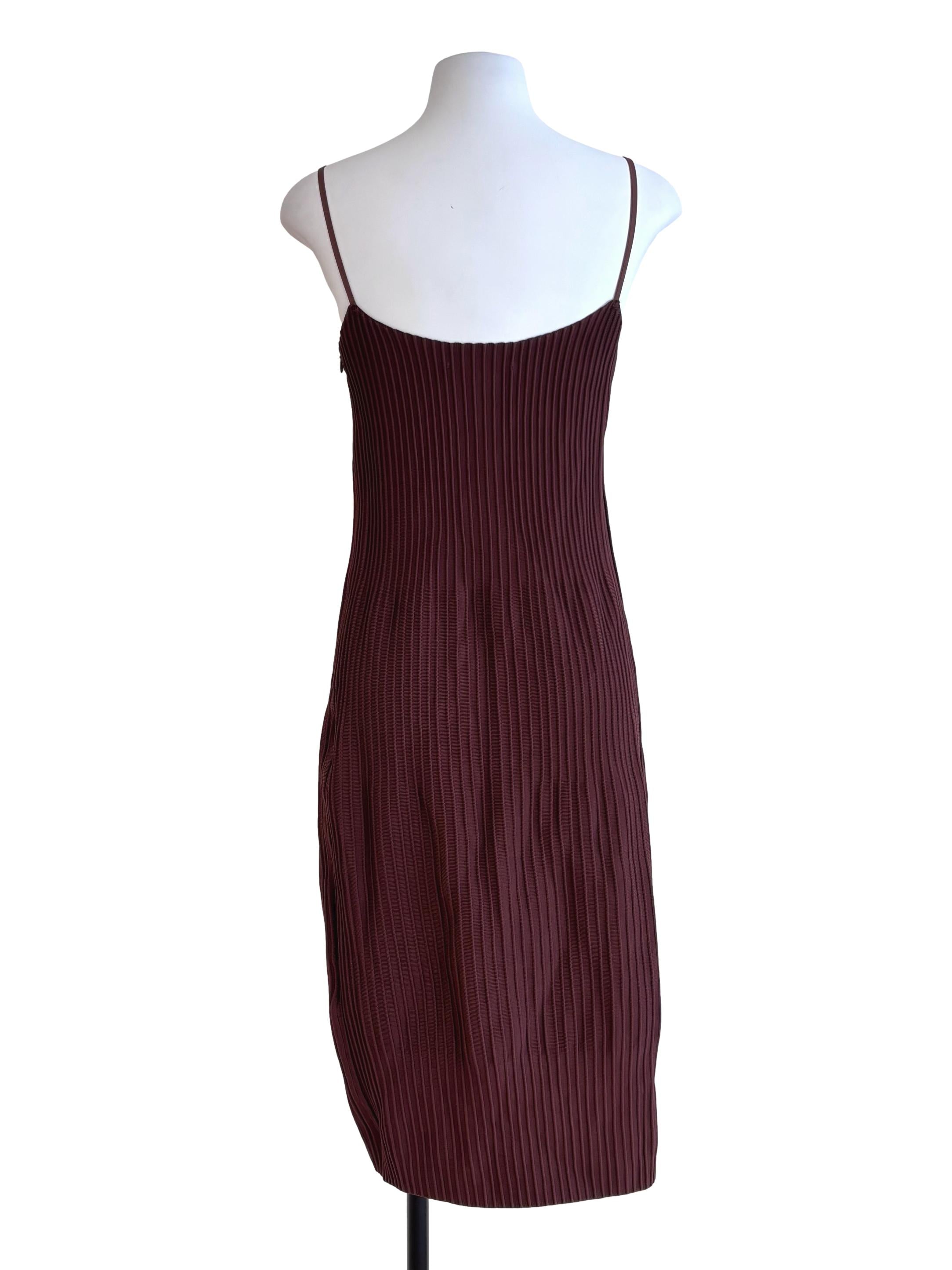 Mocha Brown Spaghetti Strap Dress LB