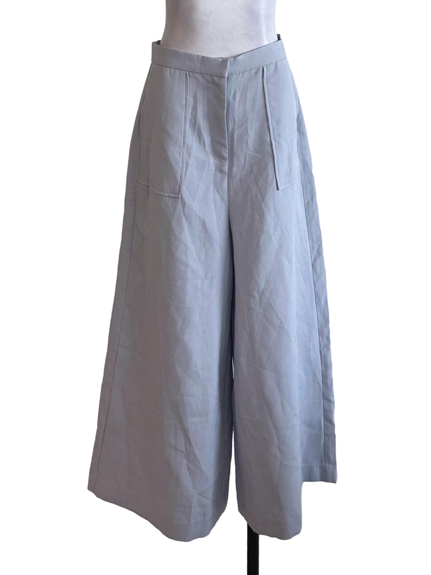 Pale Blue Wide Leg Pants