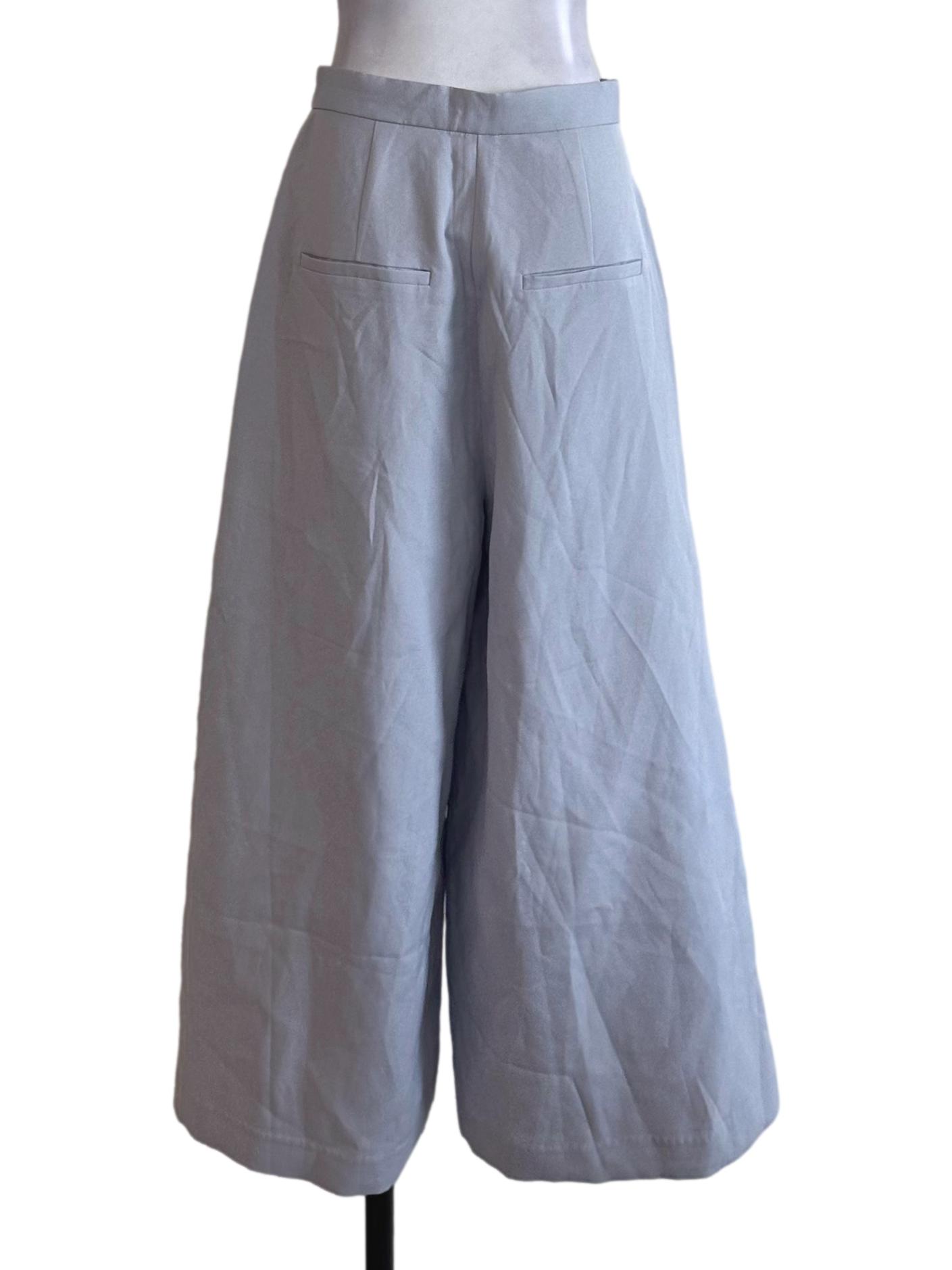 Pale Blue Wide Leg Pants