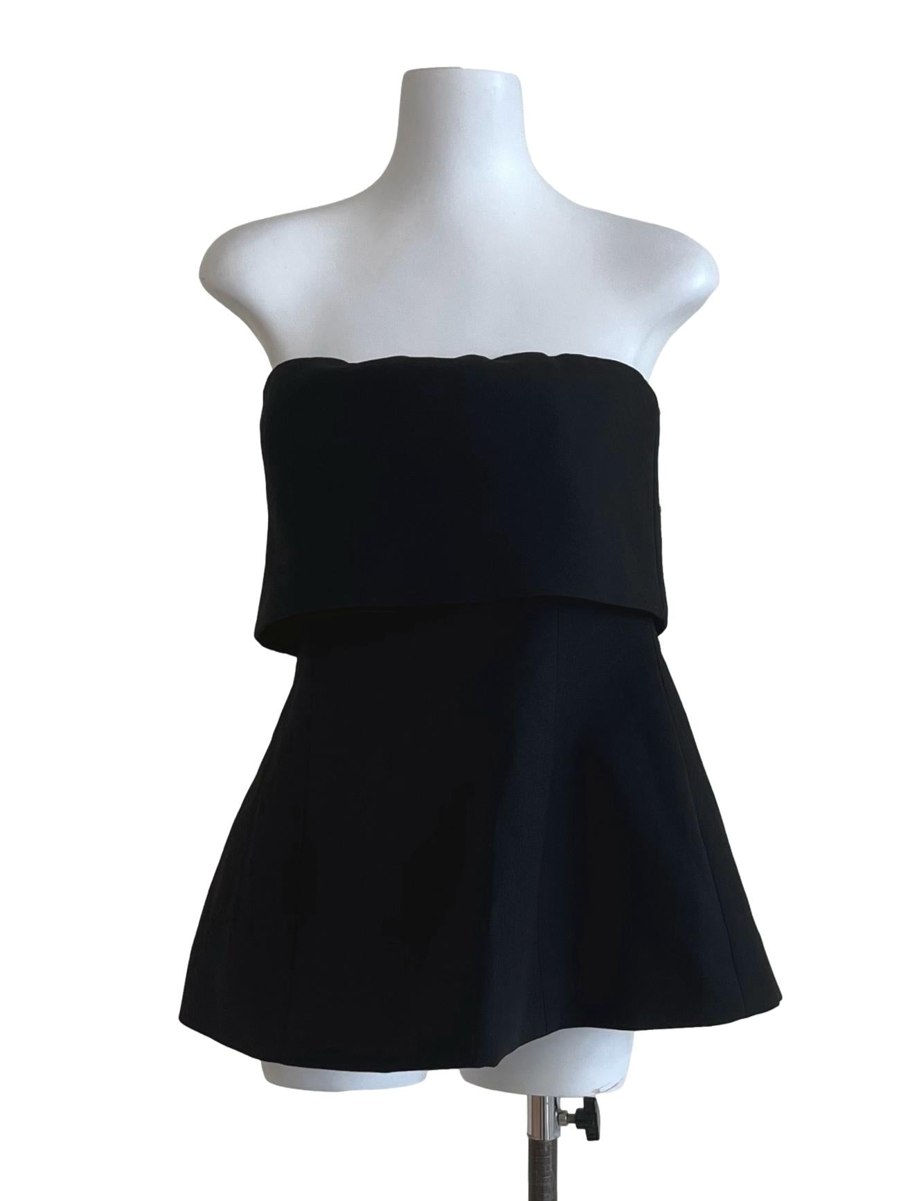 Onyx Black Straight Tube Top