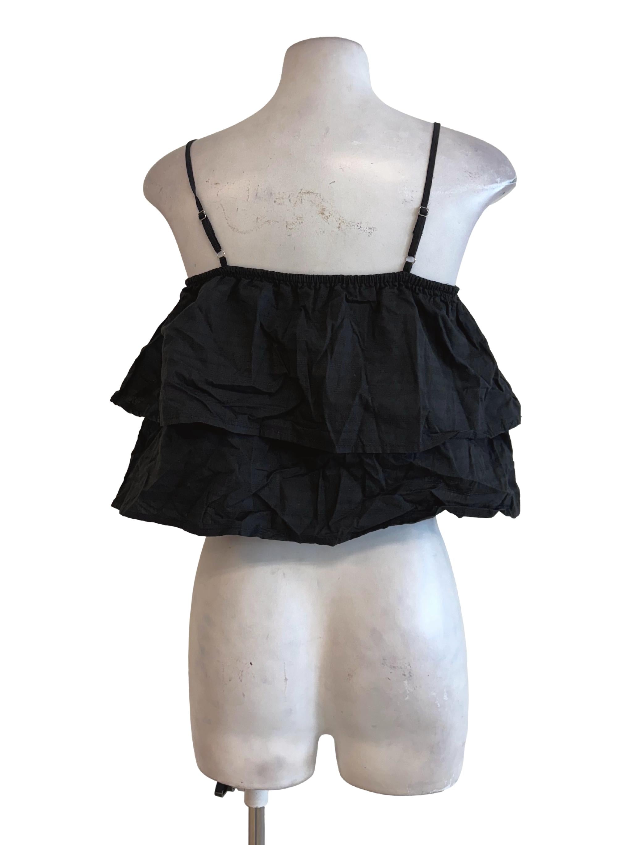 Black Sleeveless Tank Top TEM