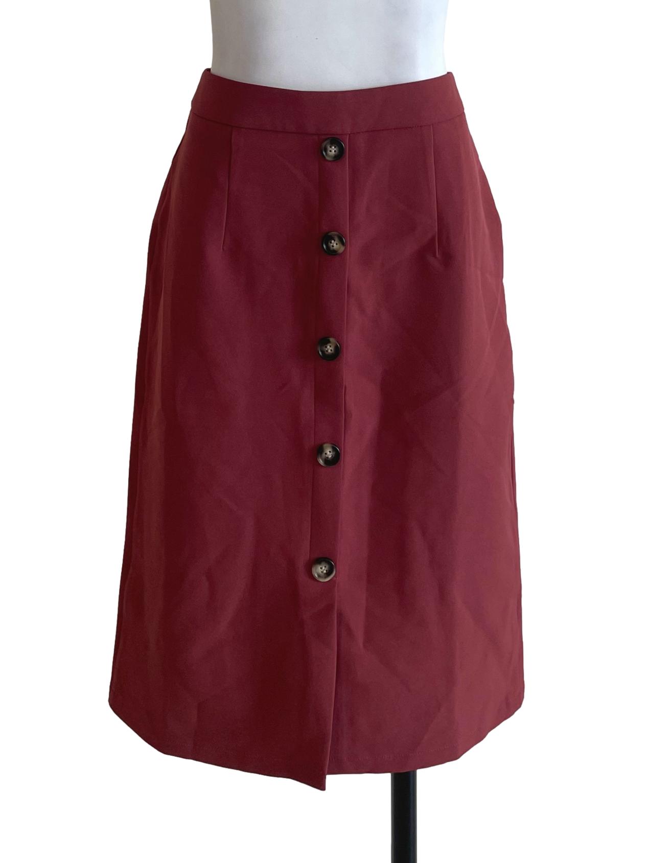 Indian Red A Line Skirt
