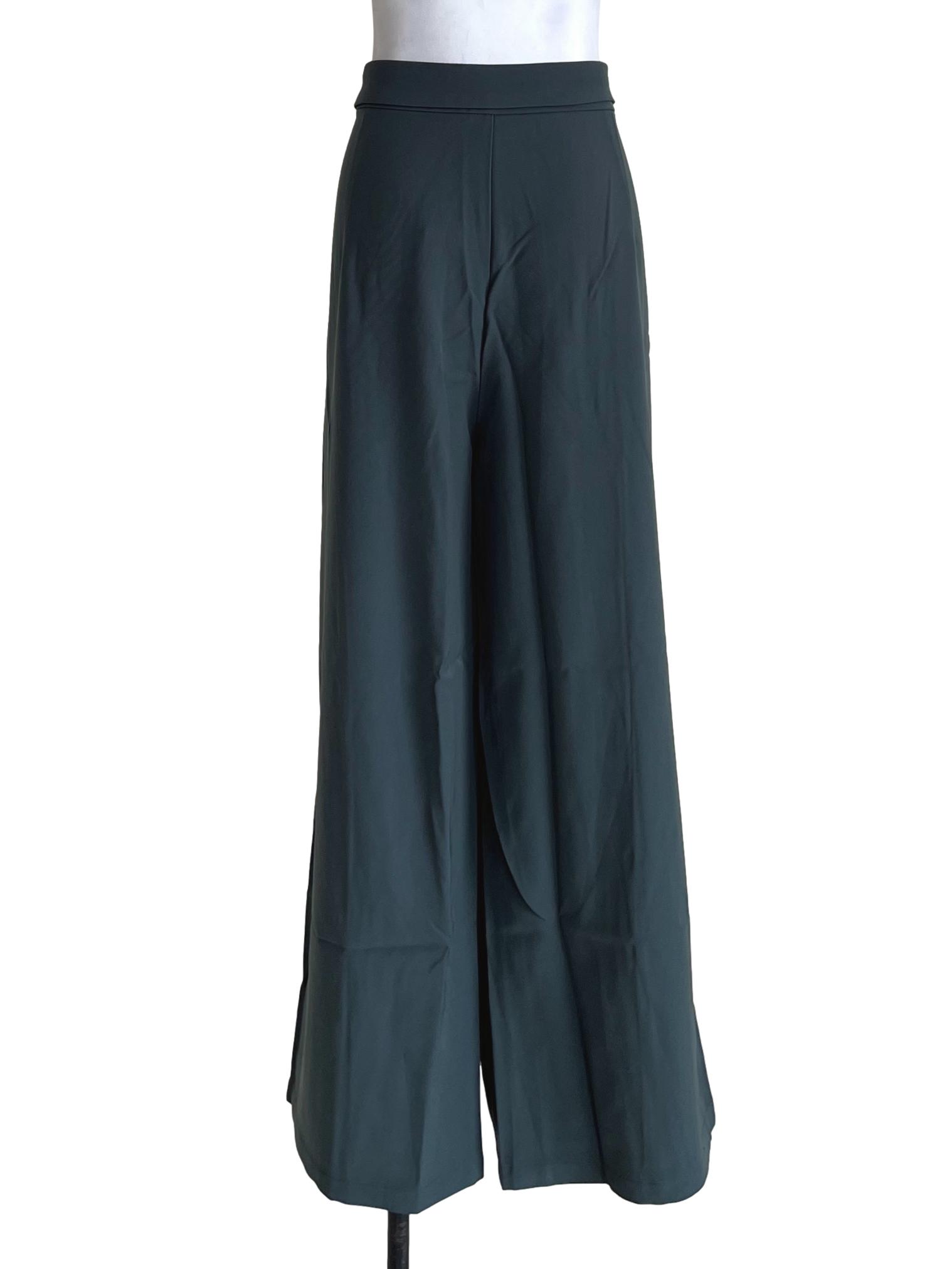 Grey Carson Fold Over Waist Pants