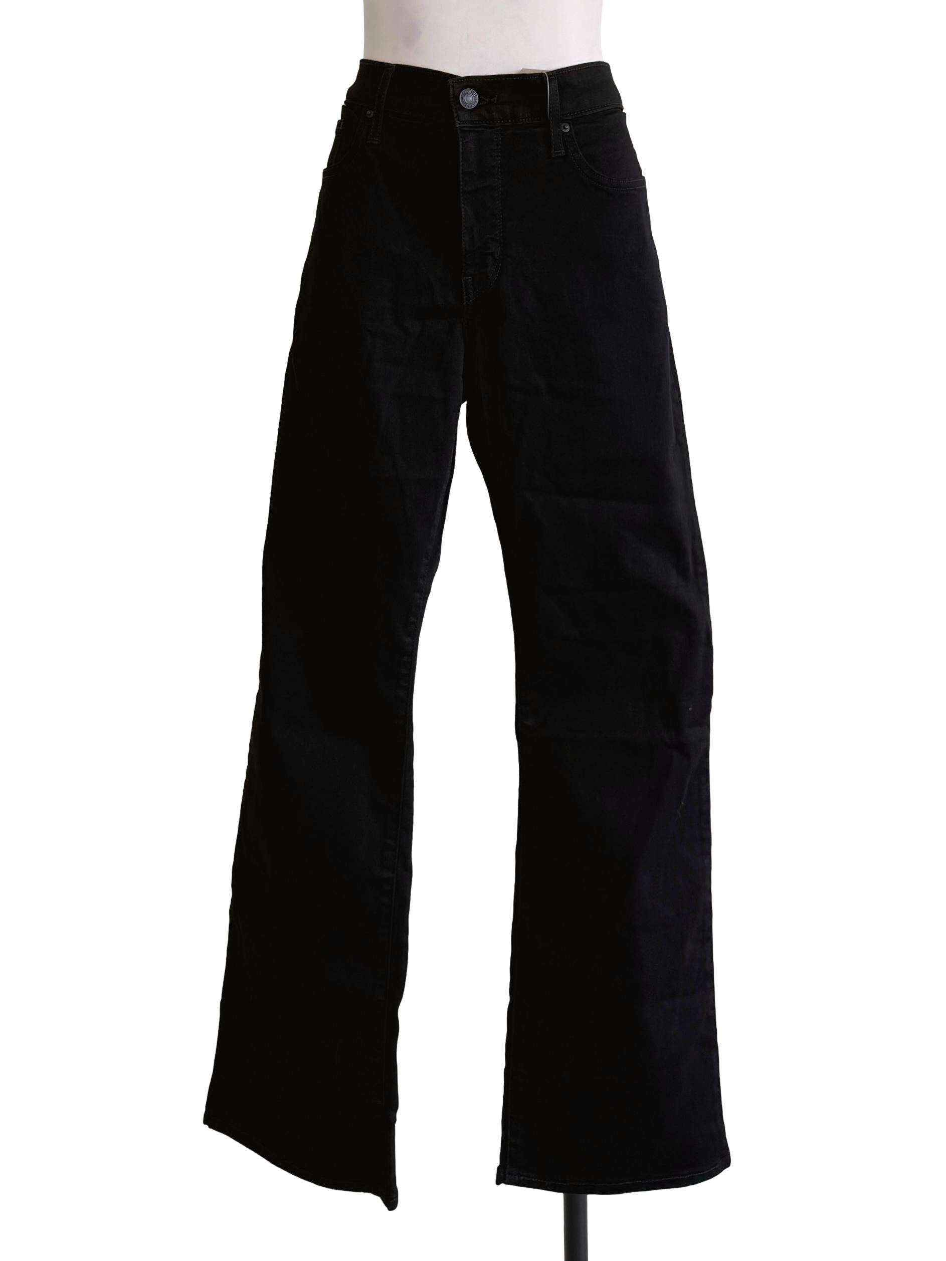 Black Bootcut Leg Jeans