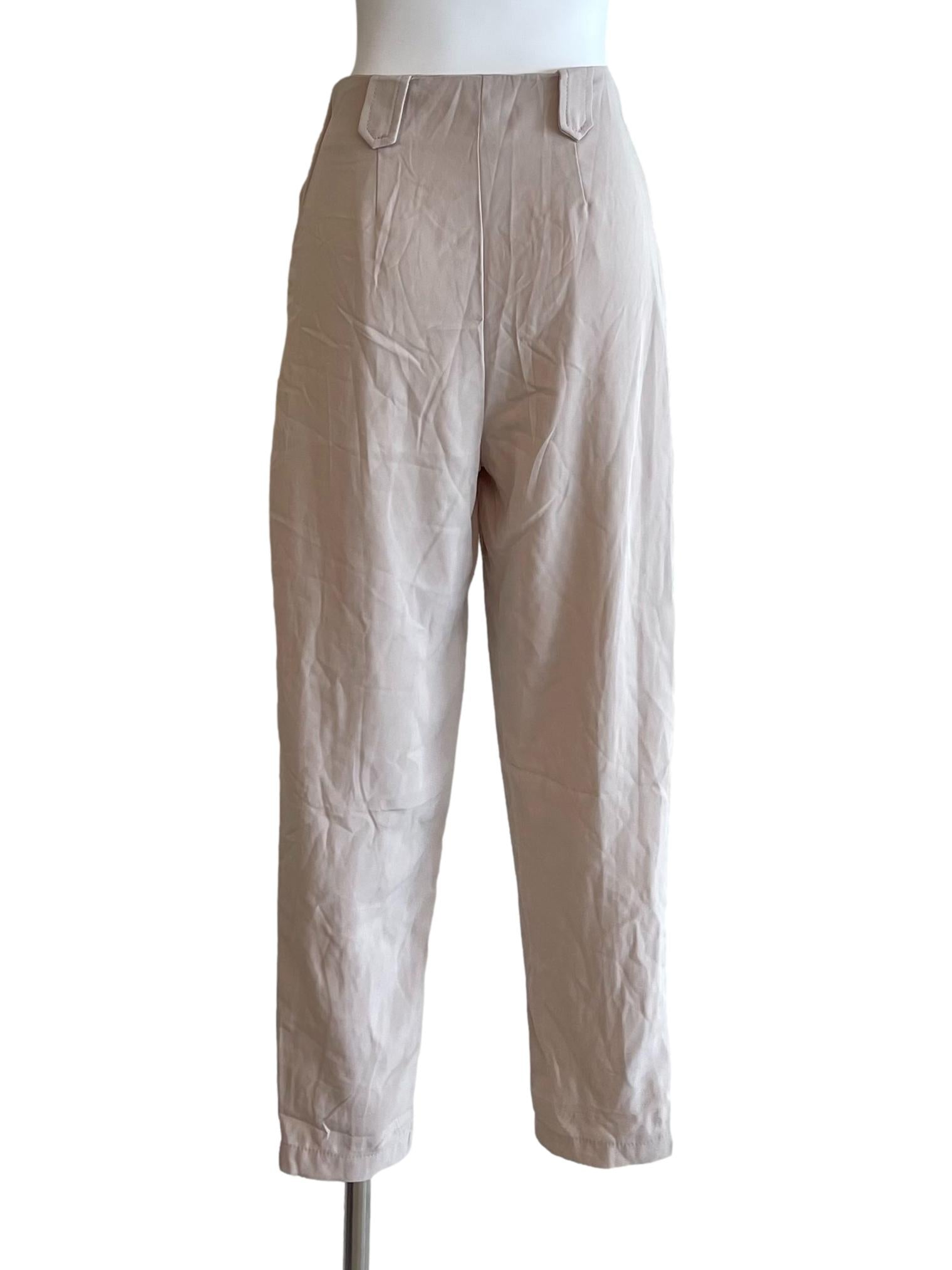 Parchment High Waist Trousers