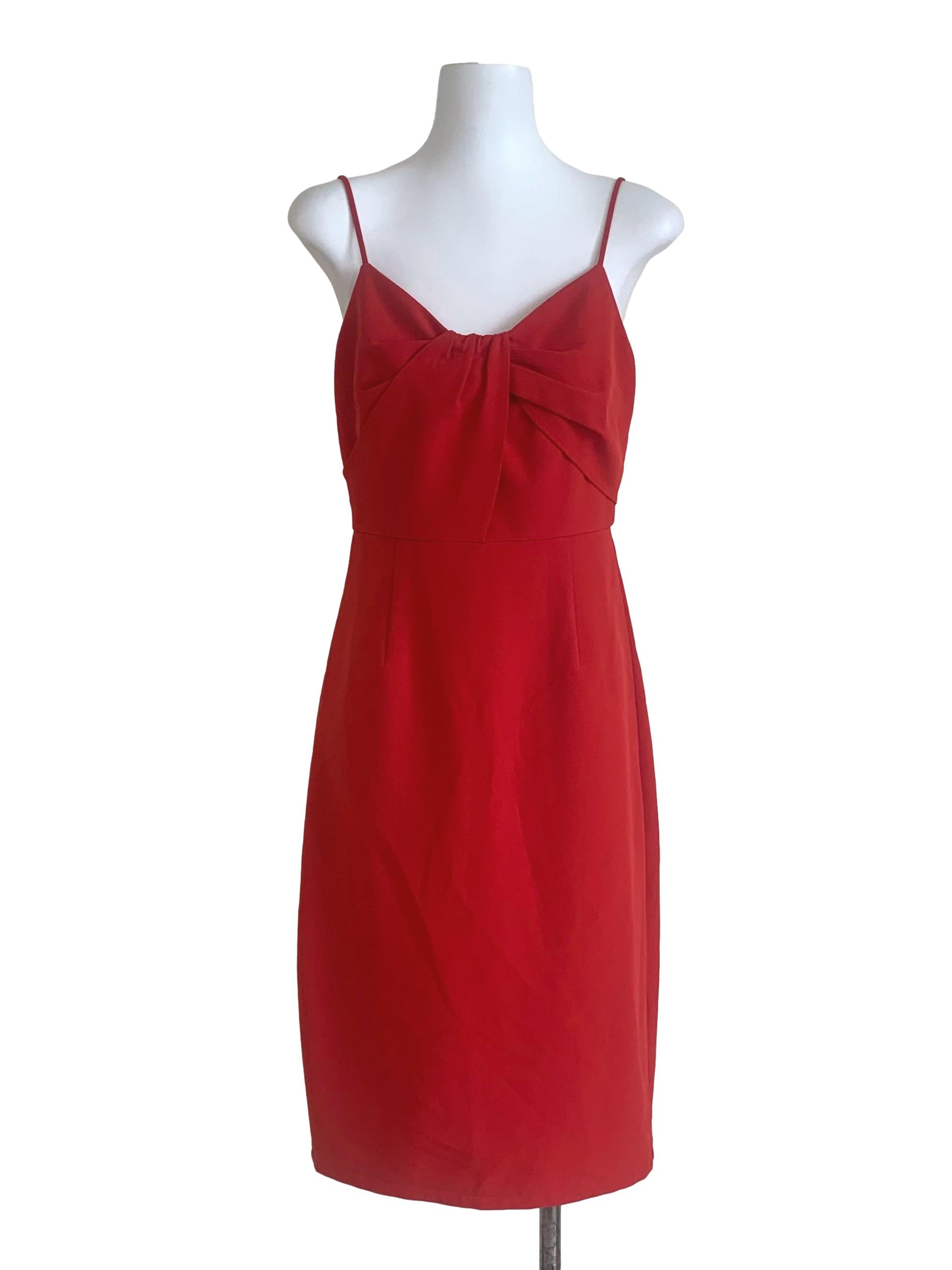 Apple Red Sheath Dress LB