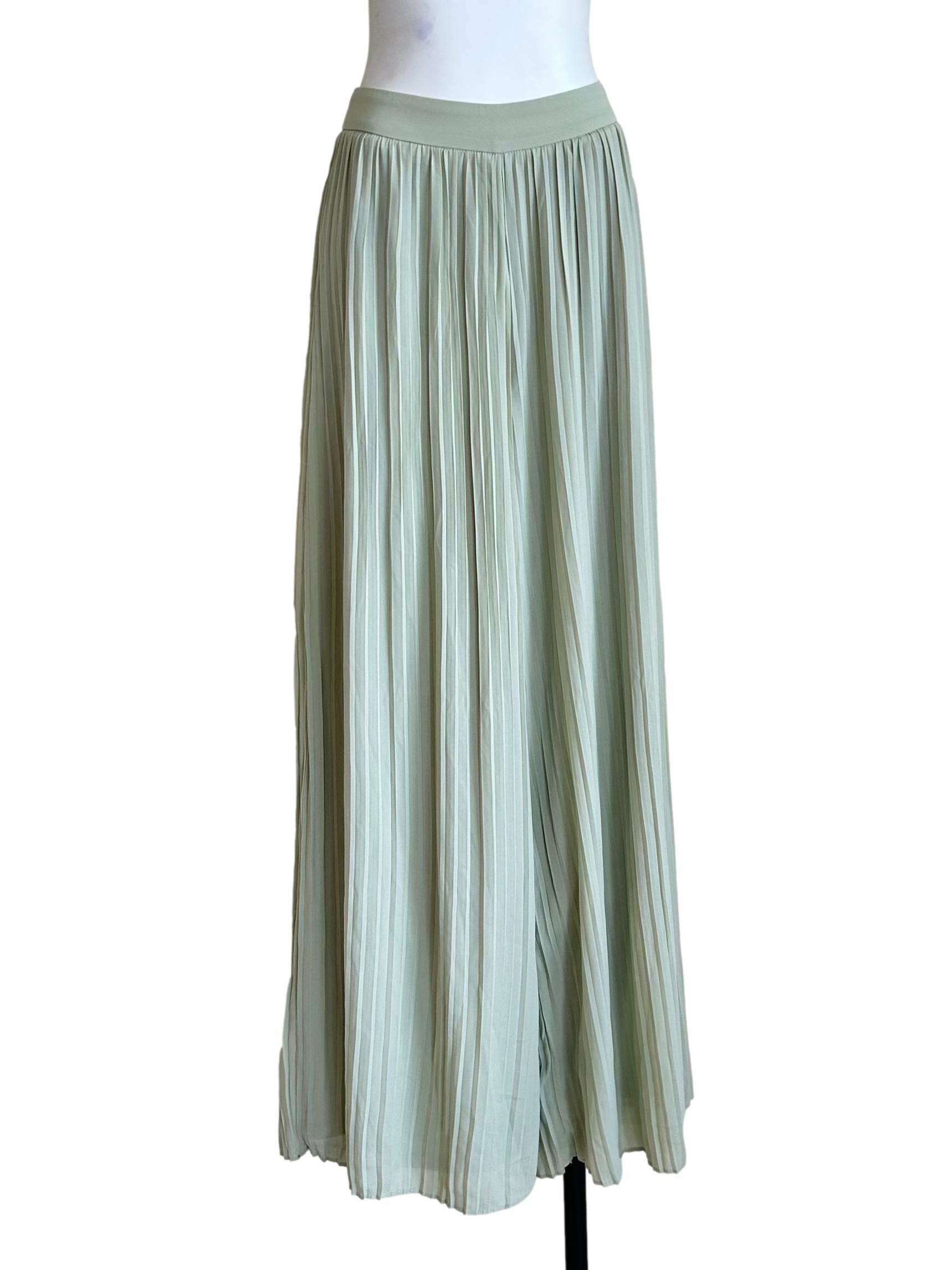 Sage Green Pleated Pants