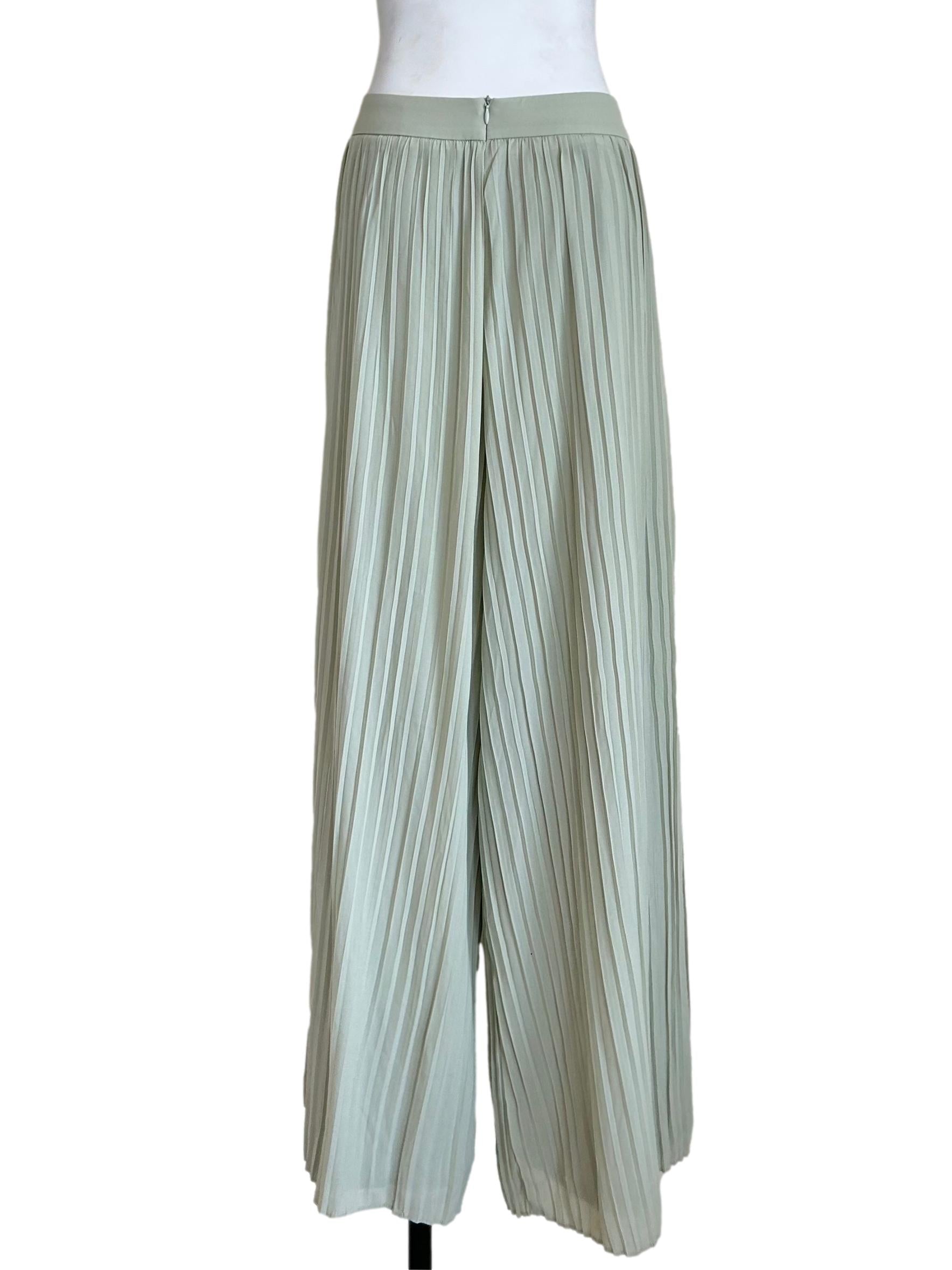 Sage Green Pleated Pants