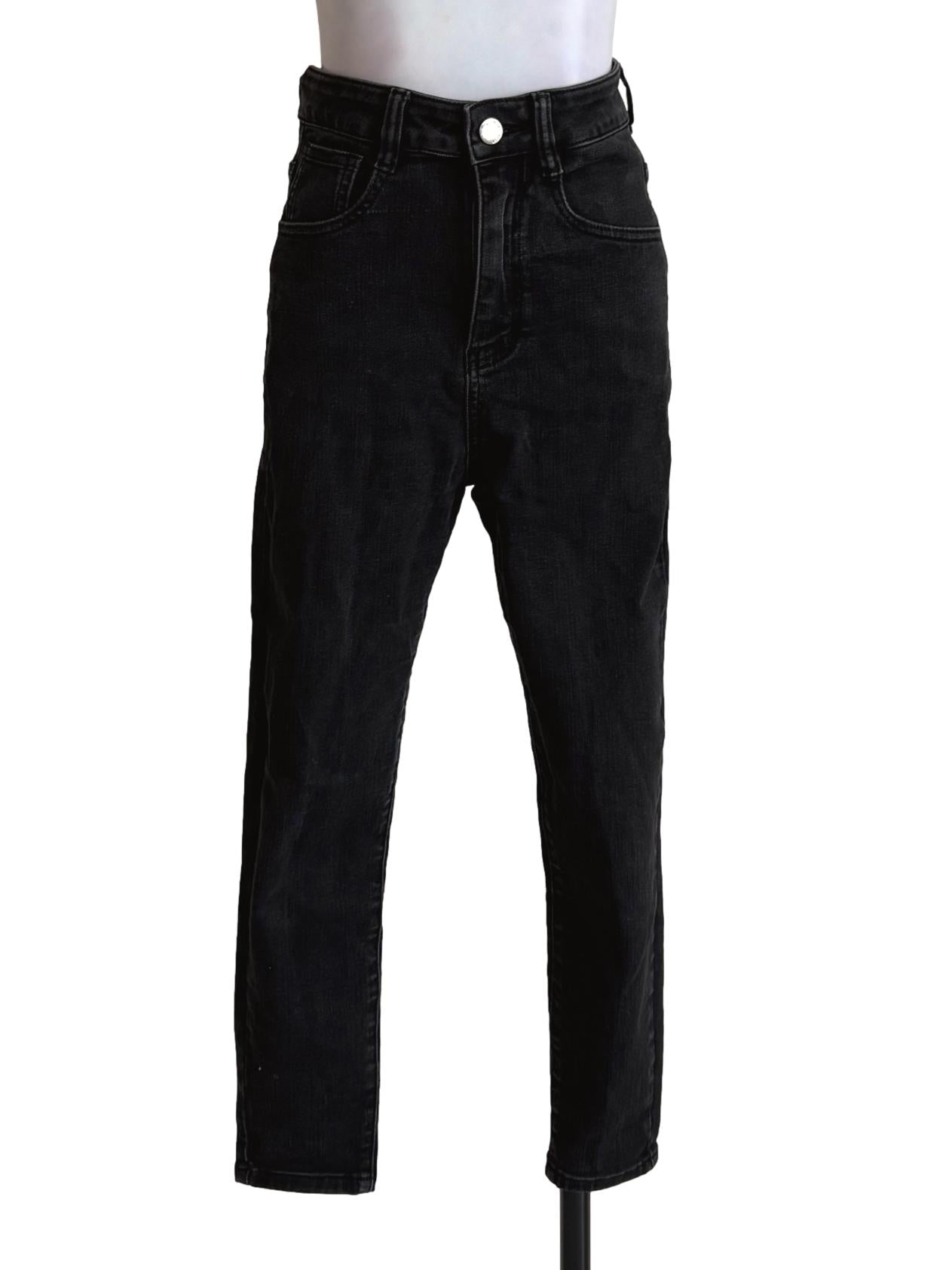 Black High Rise Skinny Jeans