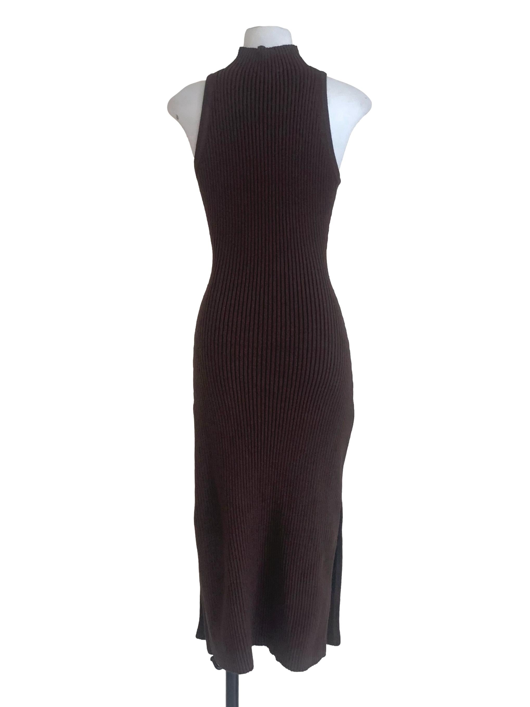 Umber Brown Bodycon Dress LB