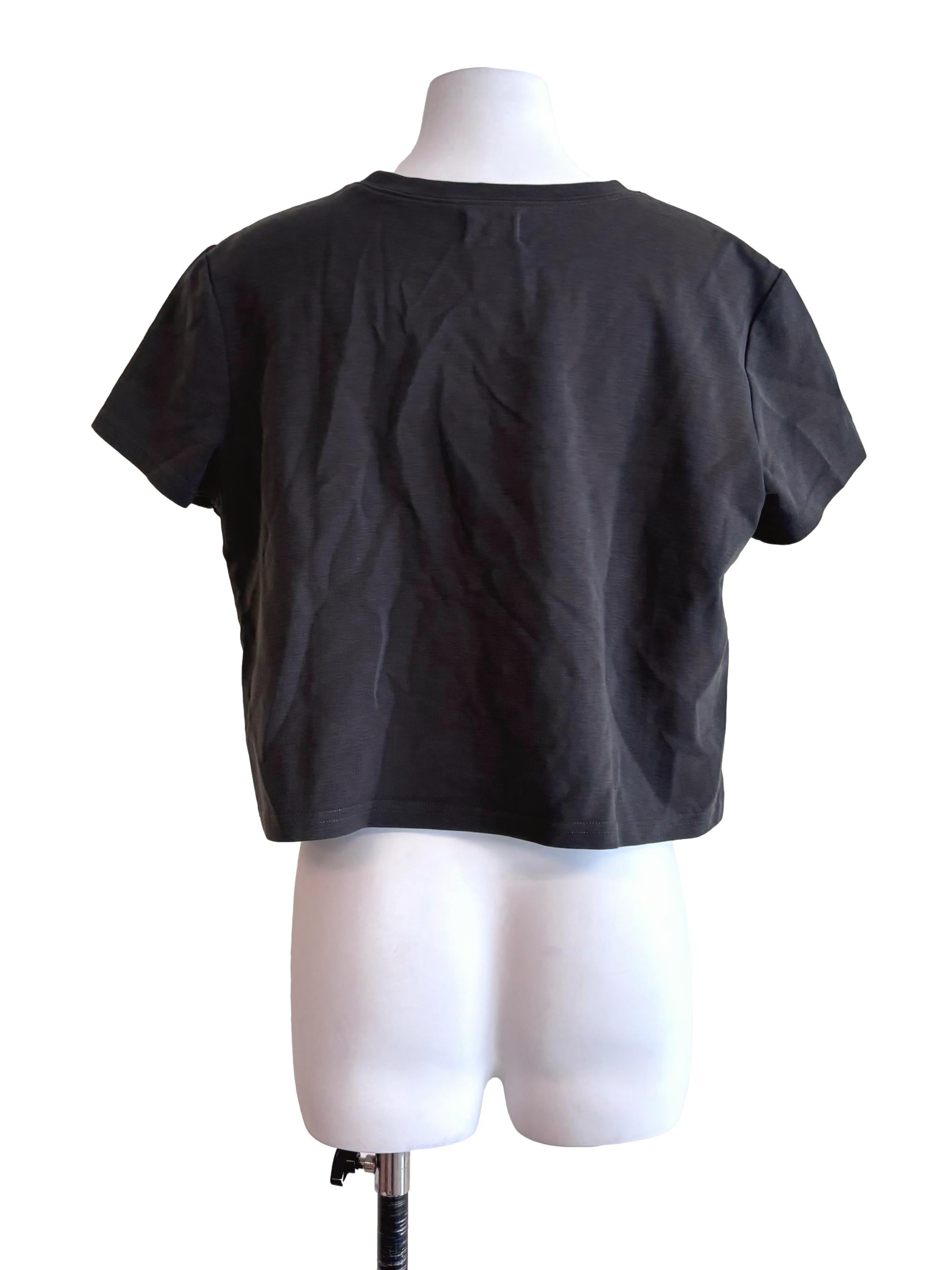 Dark Grey Club Cropped Tee TCL