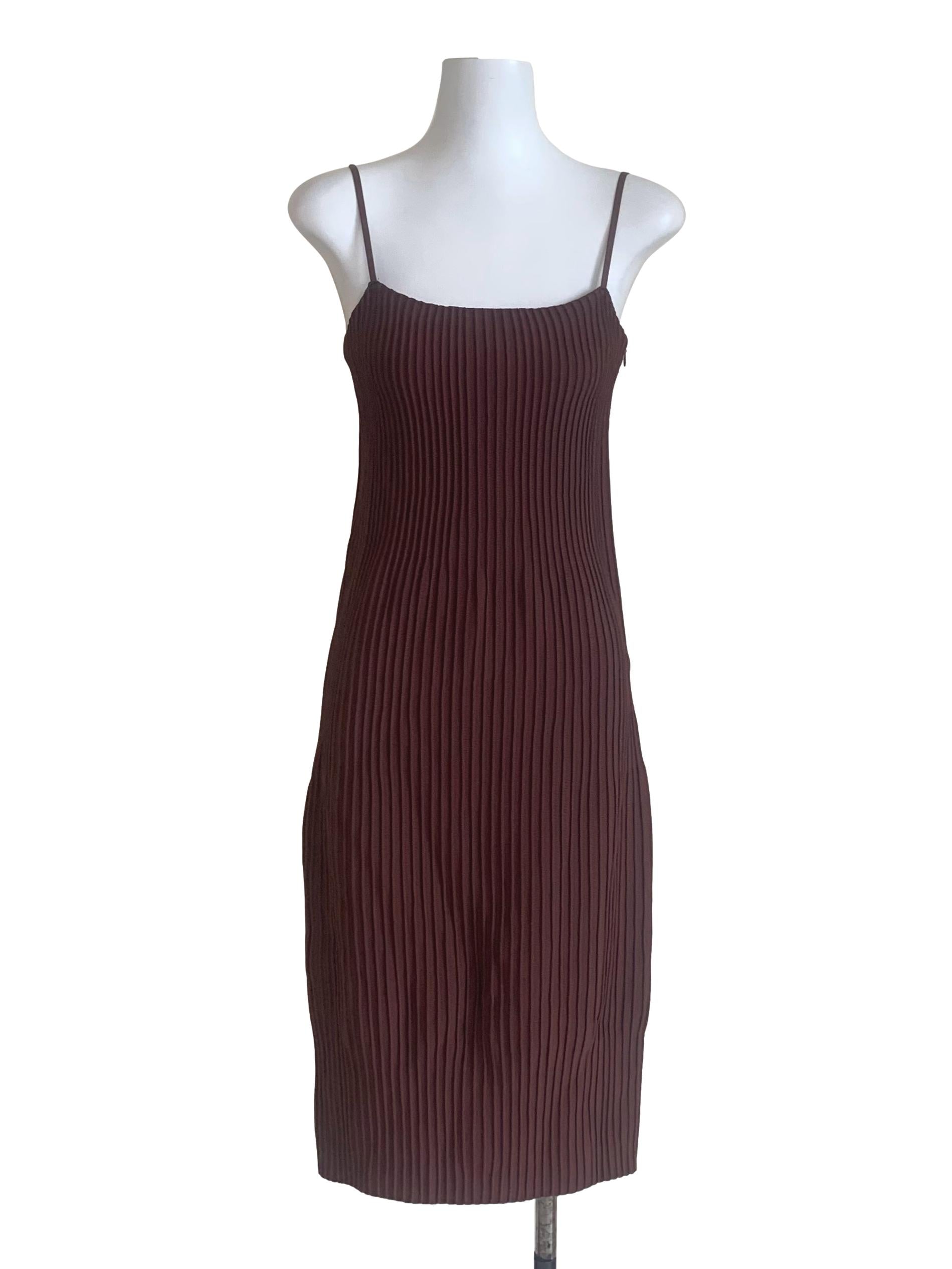 Walnut Brown Sheath Dress LB