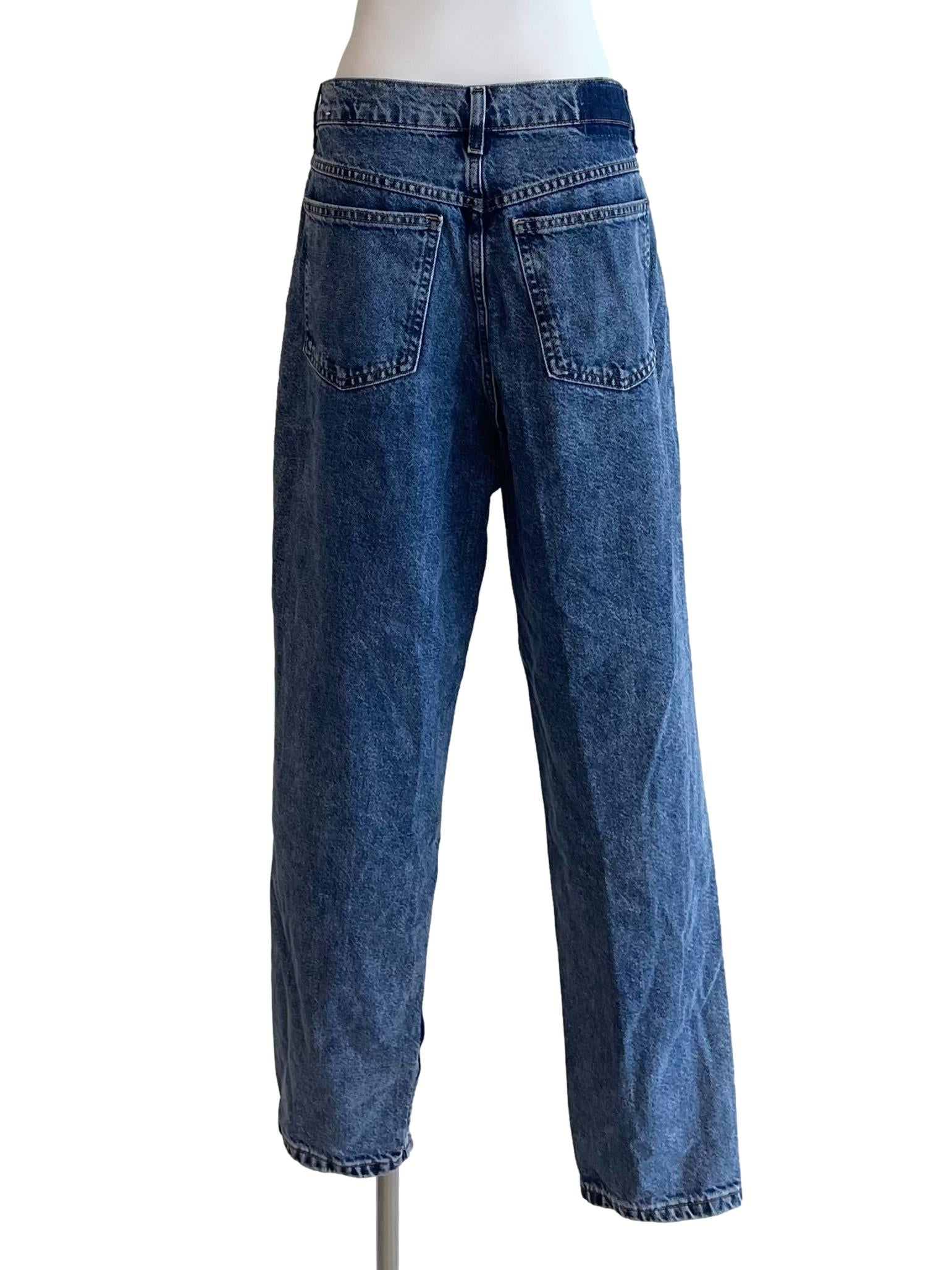 Blue Washed Mom Jeans