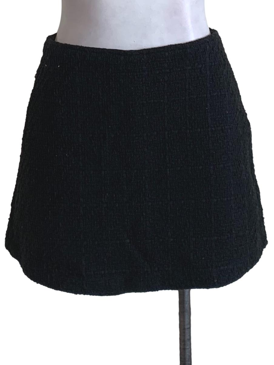 Black Nailshead High-Waisted Skort LB