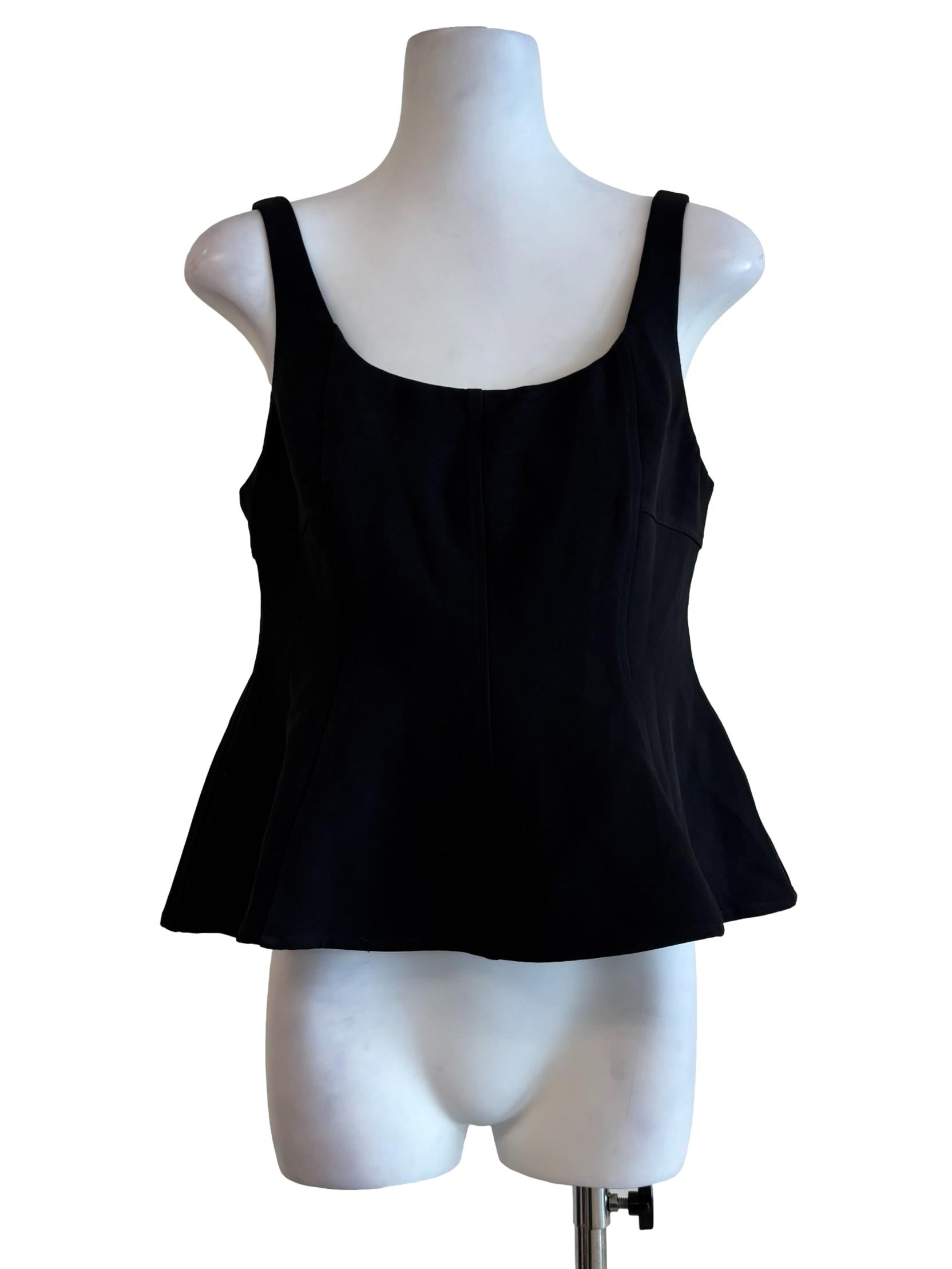 Slate Black Scoop Sleeveless Top