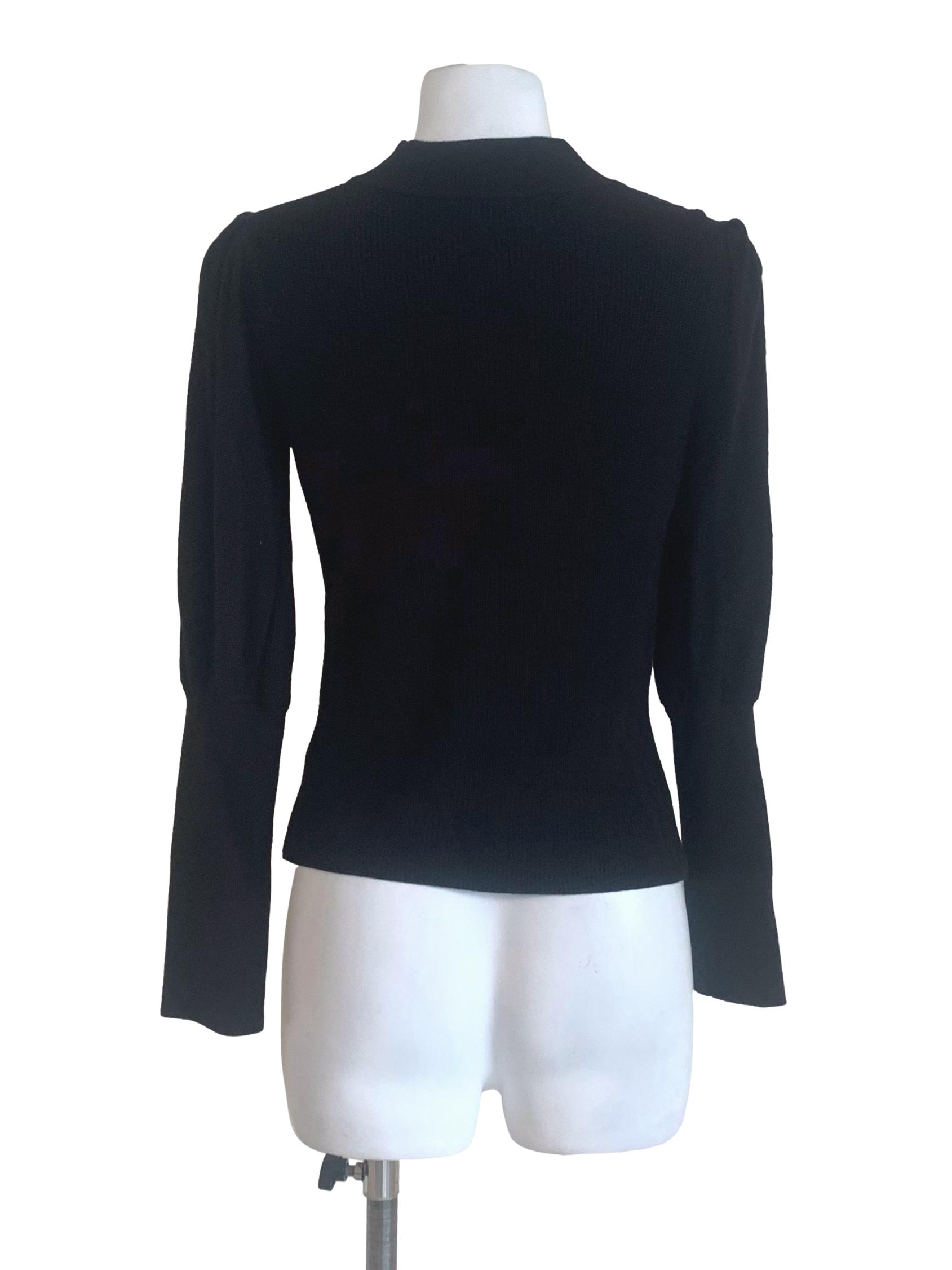 Grease Black High Neck Top LB