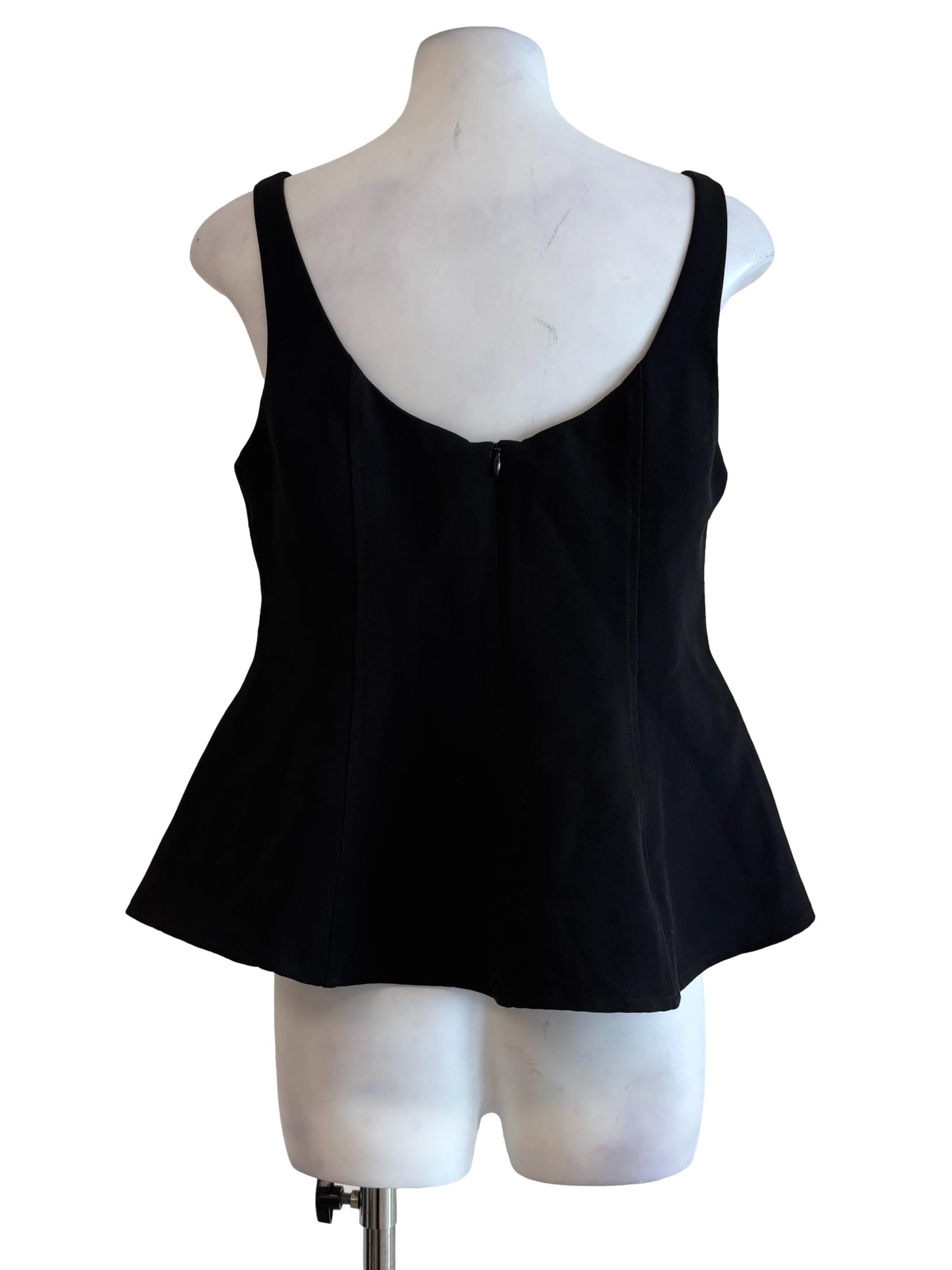 Slate Black Scoop Sleeveless Top