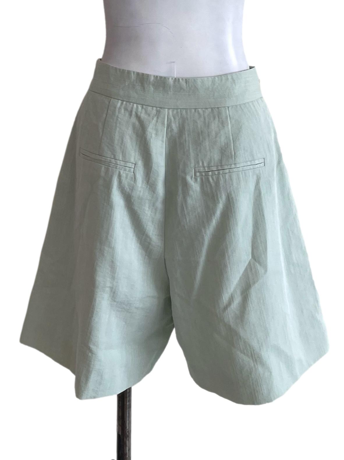 Mint Green Plain Shorts