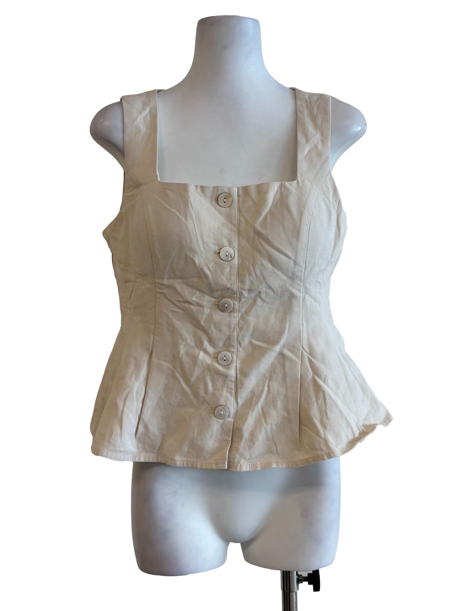 Nude Square Neck Padded Top