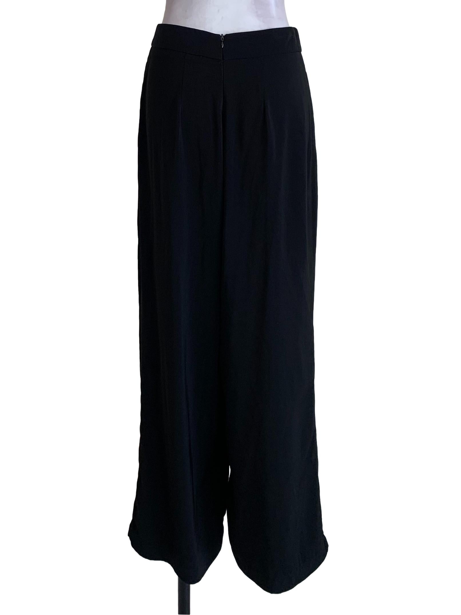 Black Plain Culottes YHF