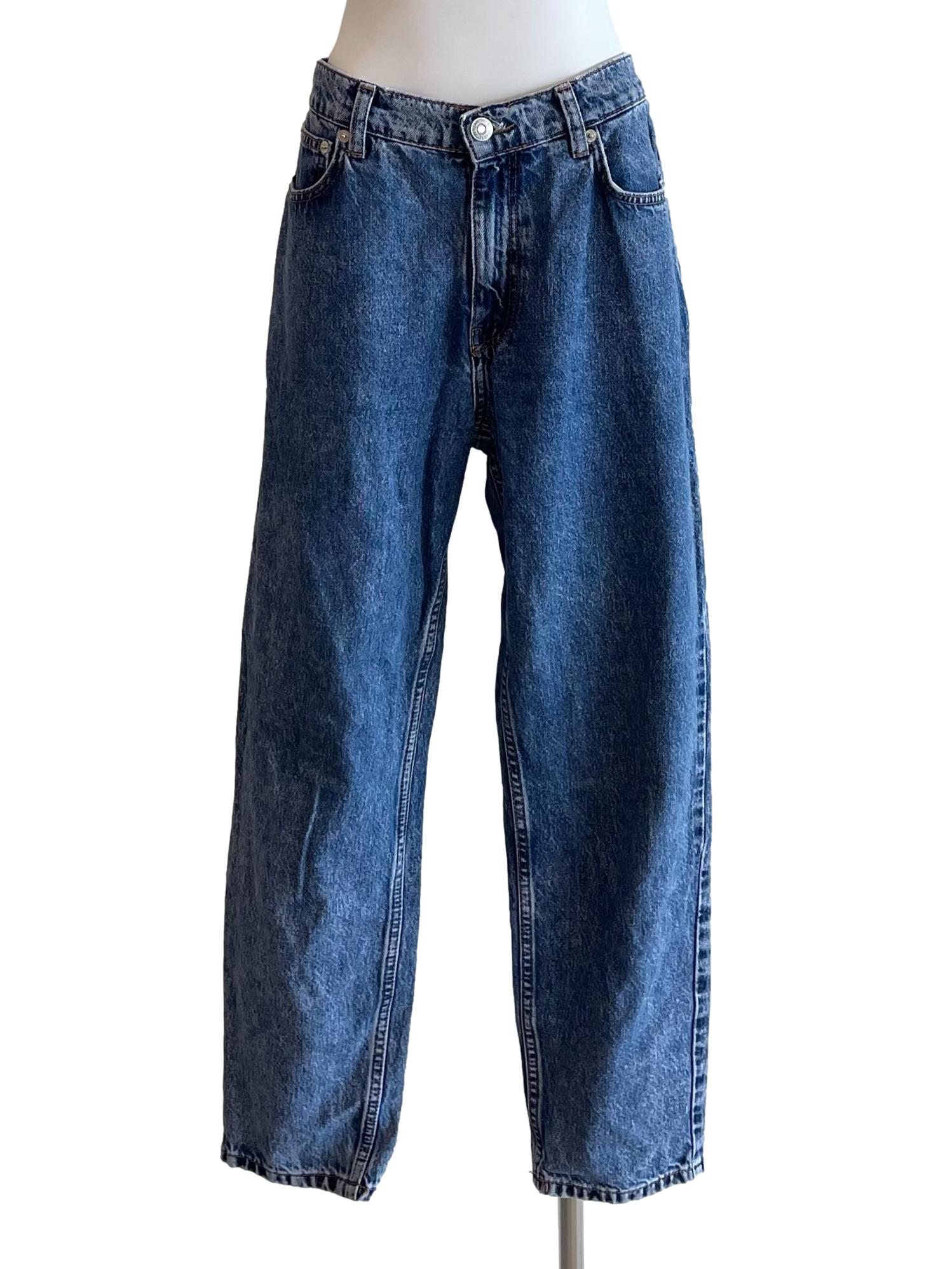 Blue Washed Mom Jeans